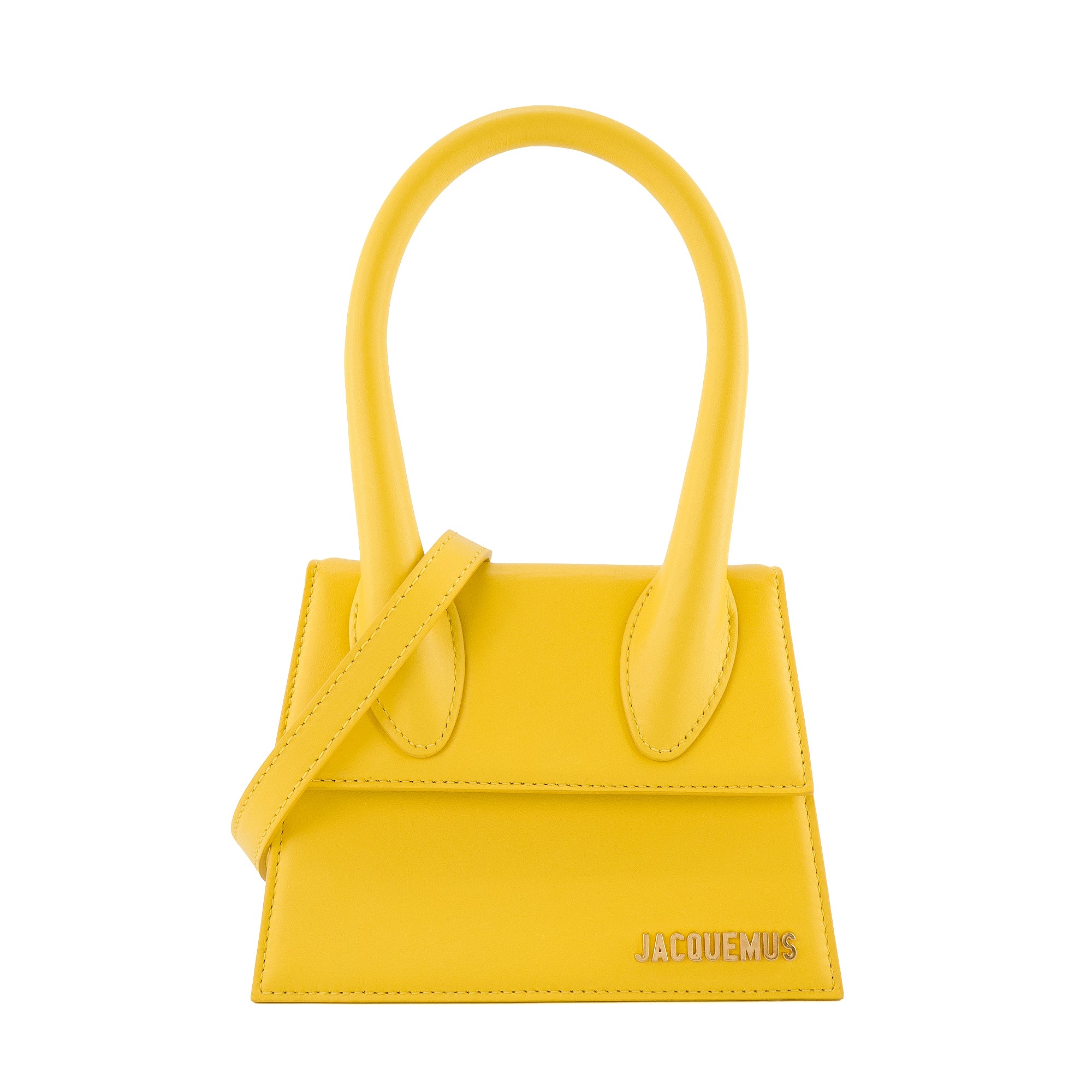 JACQUEMUS - Sac à bandoulière Chiquito moyen Jacquemus en cuir jaune