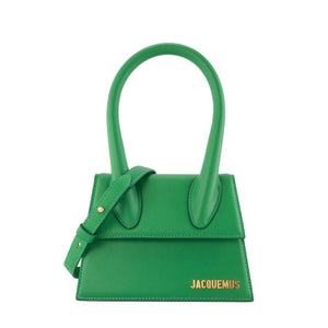 JACQUEMUS - Sac à bandoulière Chiquito Moyen Jacquemus en cuir lisse vert
