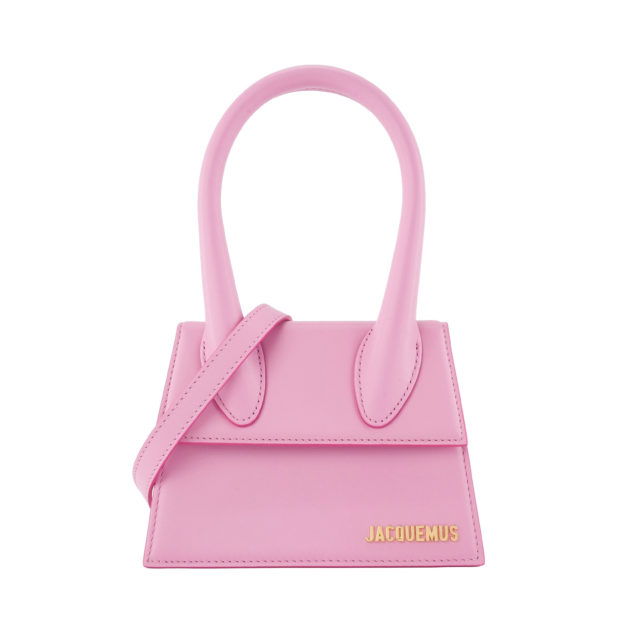 JACQUEMUS - Sac à bandoulière Chiquito moyen Jacquemus en cuir rose