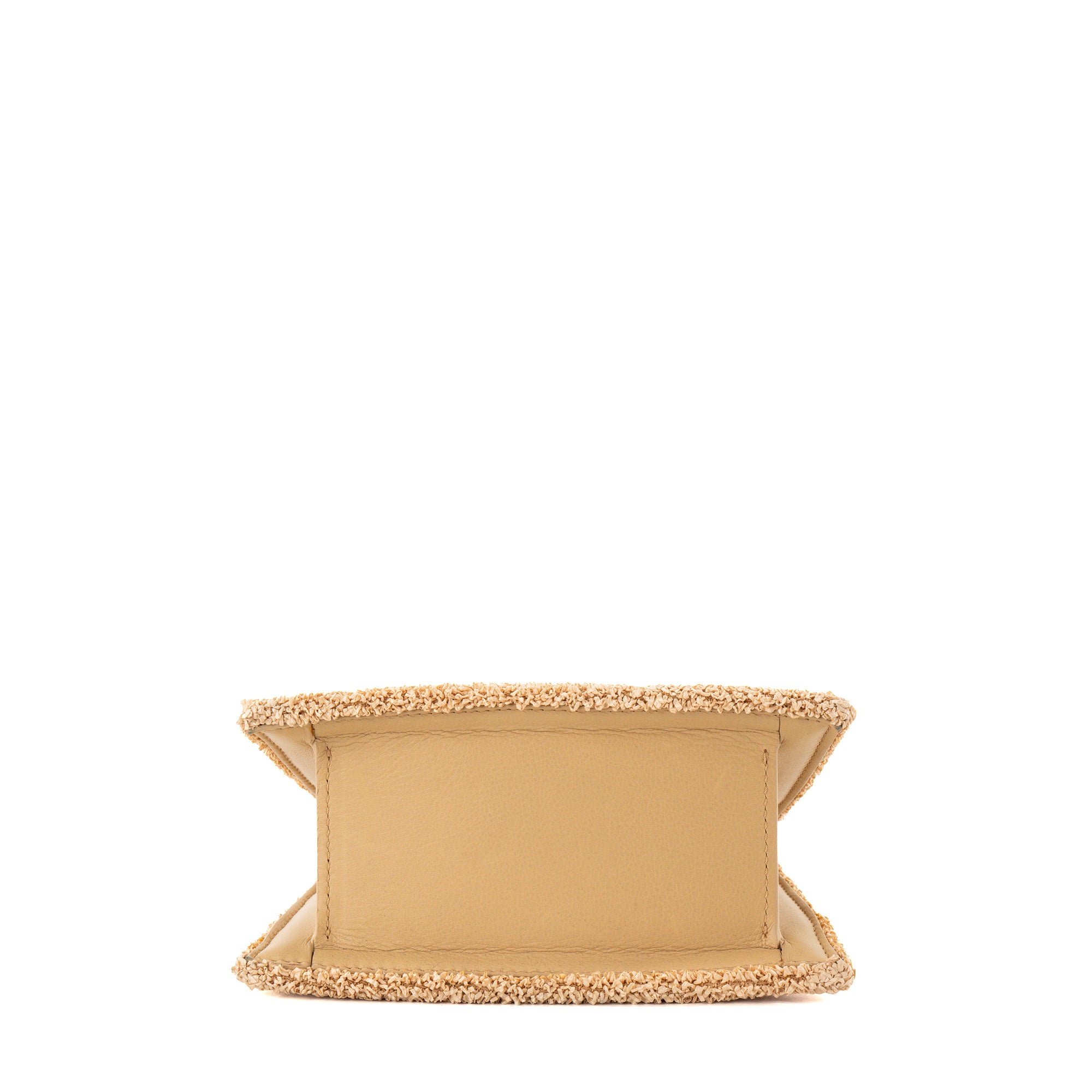 JACQUEMUS - Sac à bandoulière Chiquito Moyen Jacquemus en raphia beige