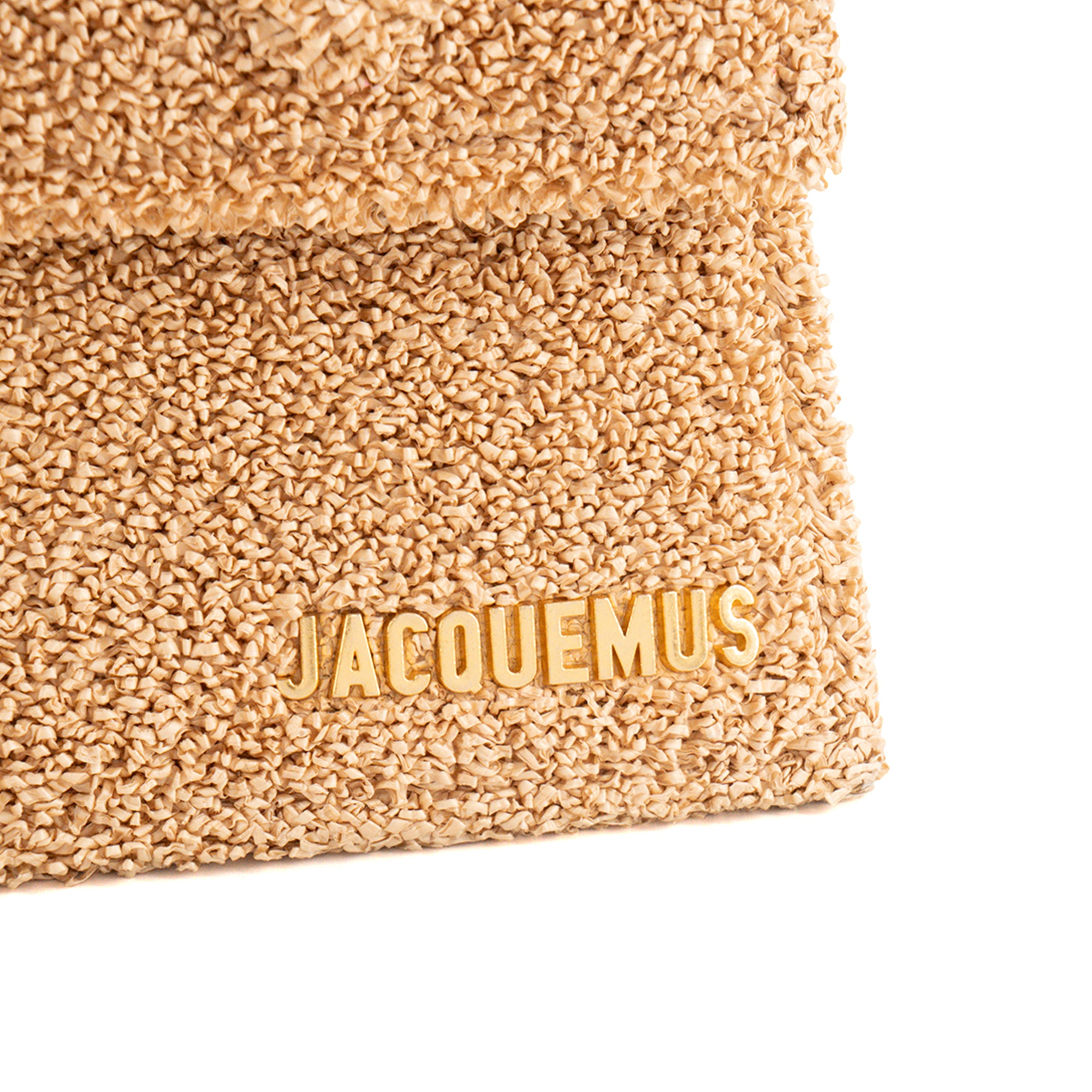 JACQUEMUS - Sac à bandoulière Chiquito Moyen Jacquemus en raphia beige