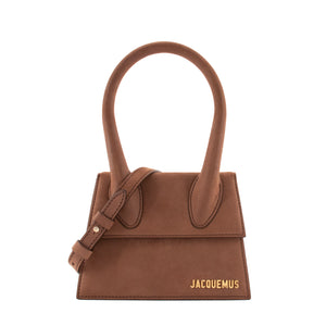 JACQUEMUS - Jacquemus Chiquito Medium Shoulder Bag in Brown Suede