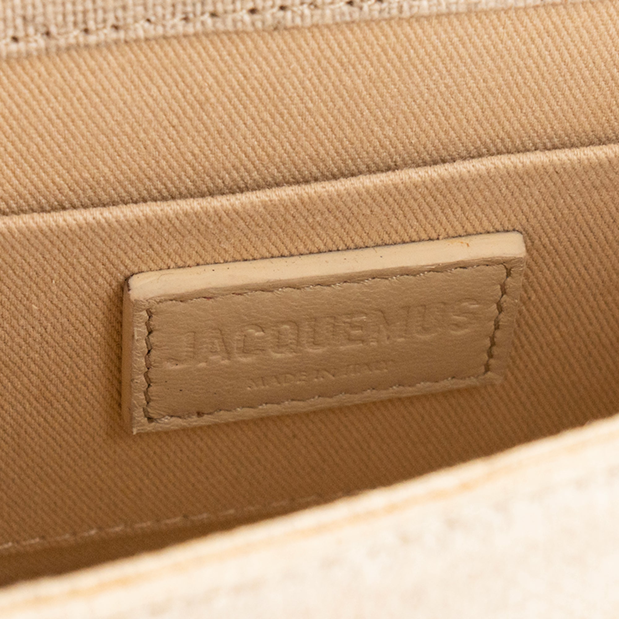 JACQUEMUS - Sac à bandoulière Chiquito moyen Jacquemus en toile beige