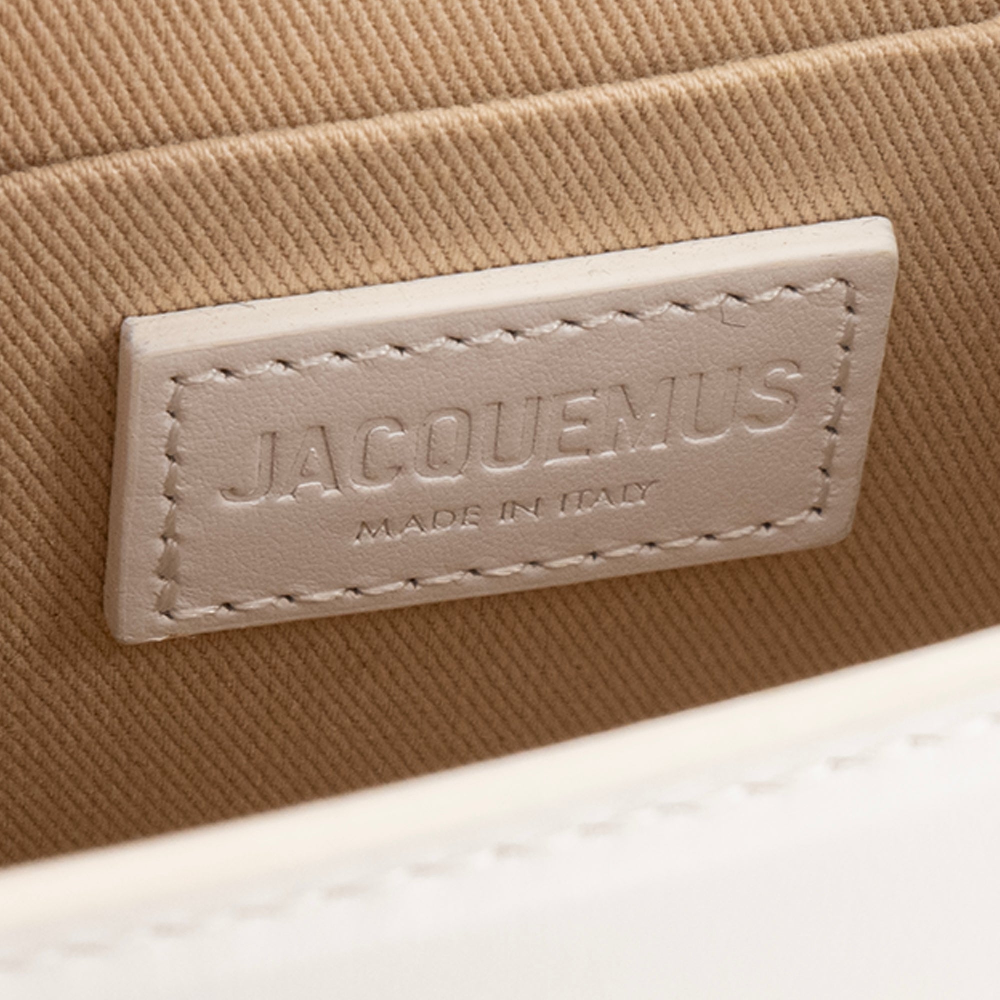 JACQUEMUS - Sac à bandoulière Chiquito Noeud Jacquemus en cuir blanc