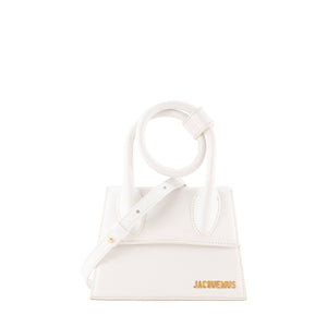 JACQUEMUS - Sac à bandoulière Chiquito Noeud Jacquemus en cuir blanc