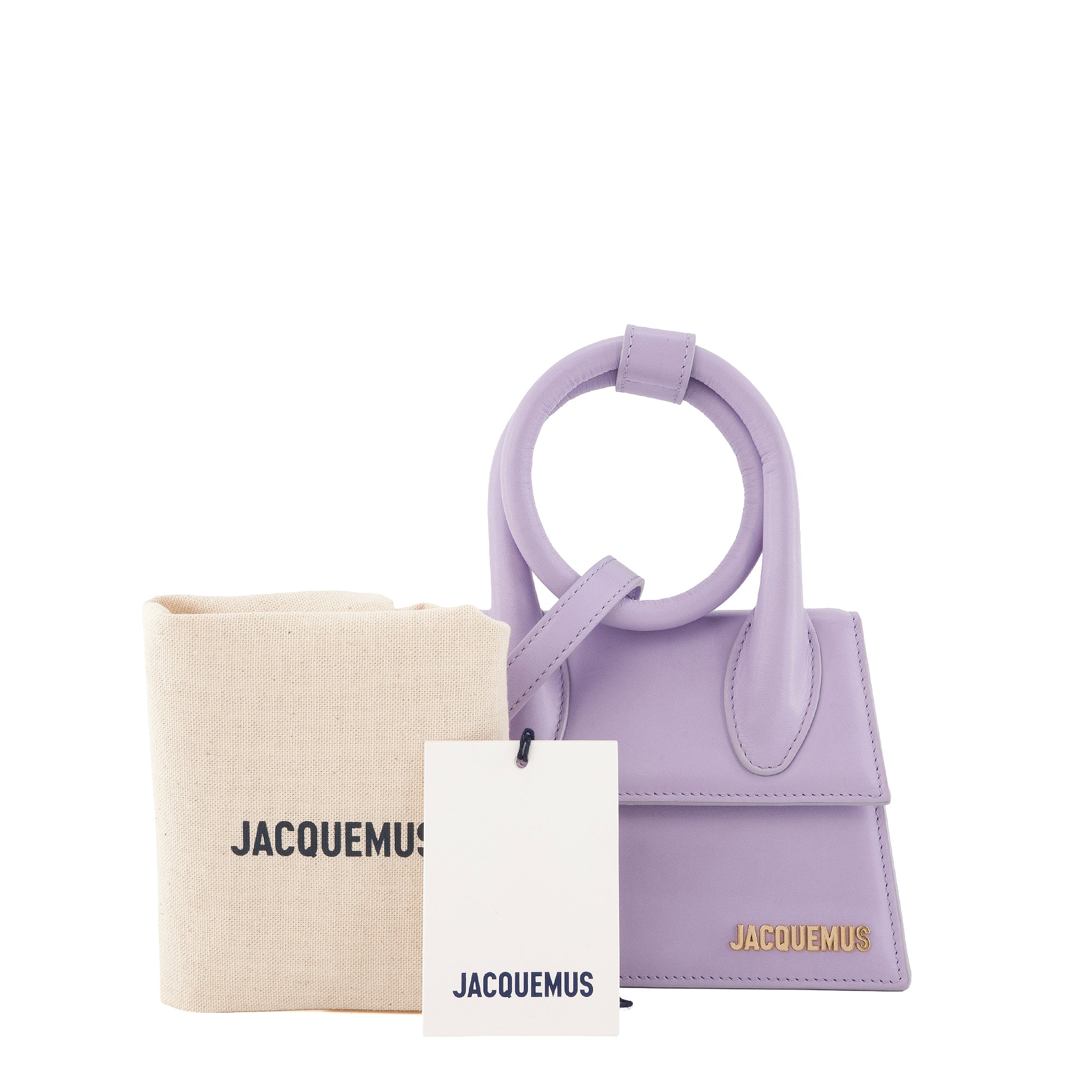 JACQUEMUS - Sac à bandoulière Chiquito Noeud Jacquemus en cuir violet