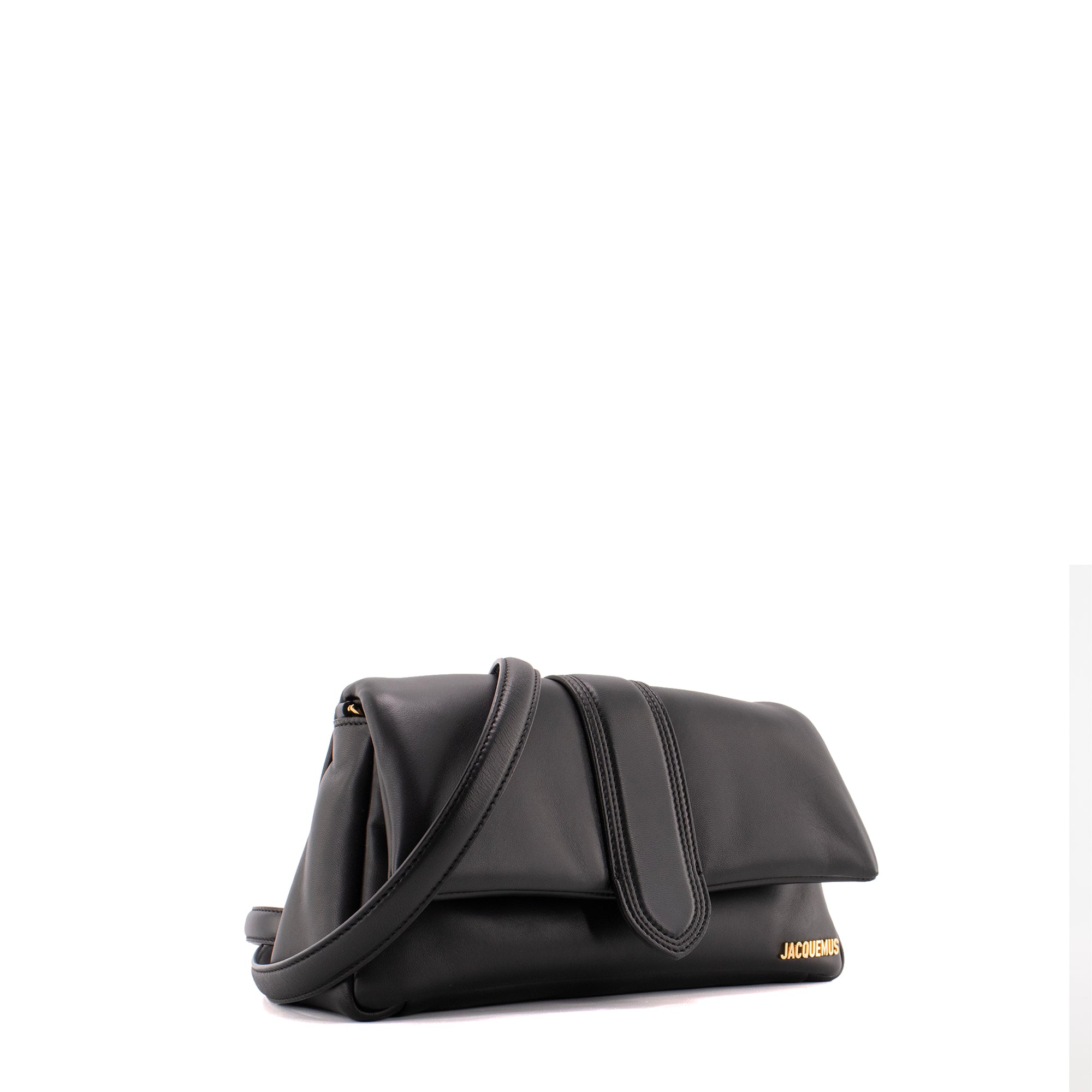 JACQUEMUS - Sac à bandoulière Le Bambimou Jacquemus en cuir noir