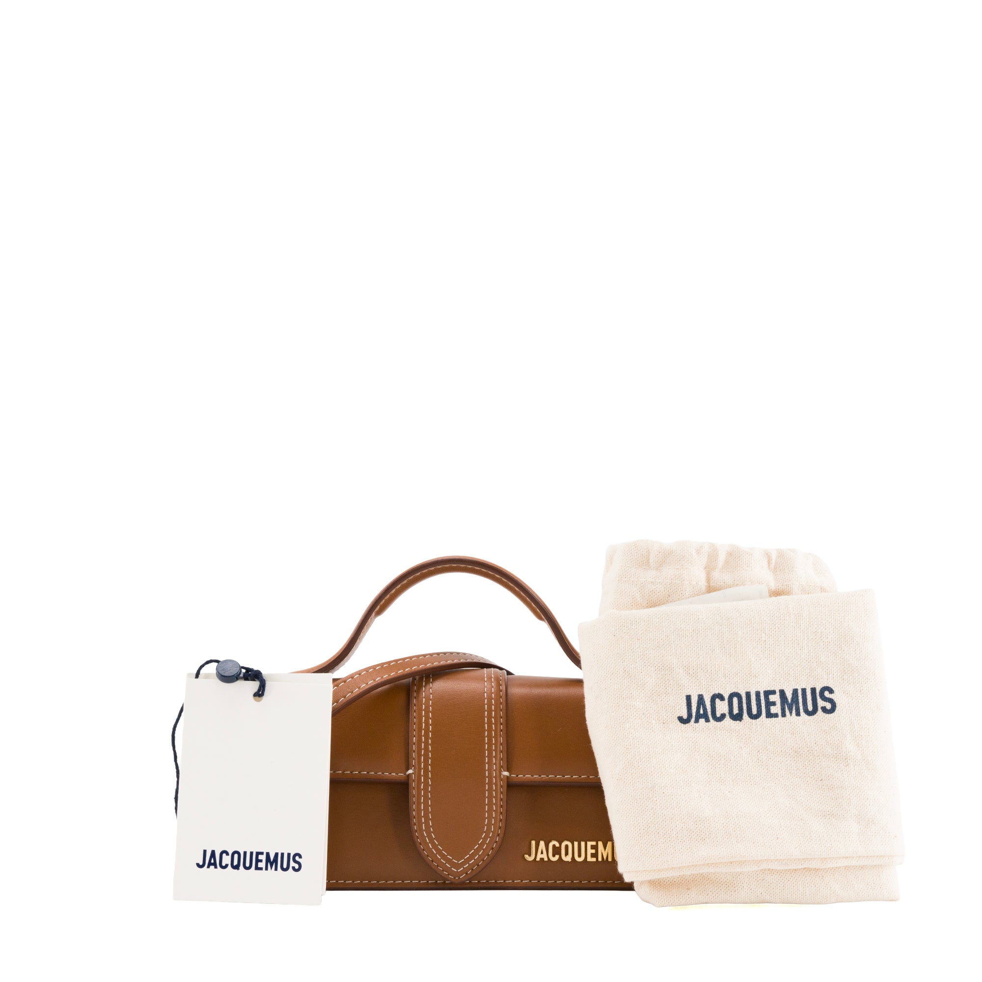 JACQUEMUS - Sac à bandoulière Le Bambino Jacquemus en cuir lisse marron