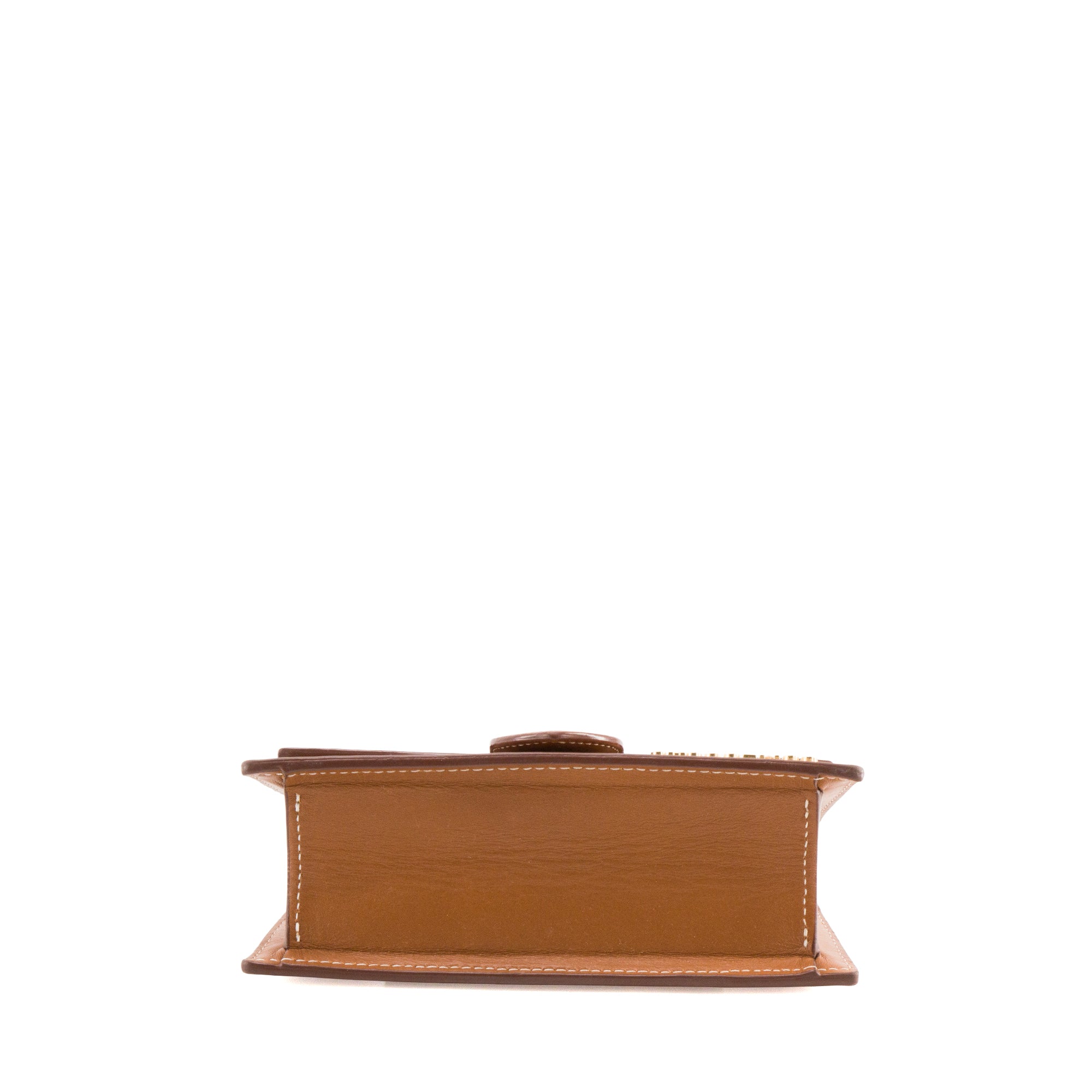 JACQUEMUS - Sac à bandoulière Le Bambino Jacquemus en cuir lisse marron
