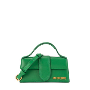 JACQUEMUS - Sac à bandoulière Le Bambino Jacquemus en cuir lisse vert
