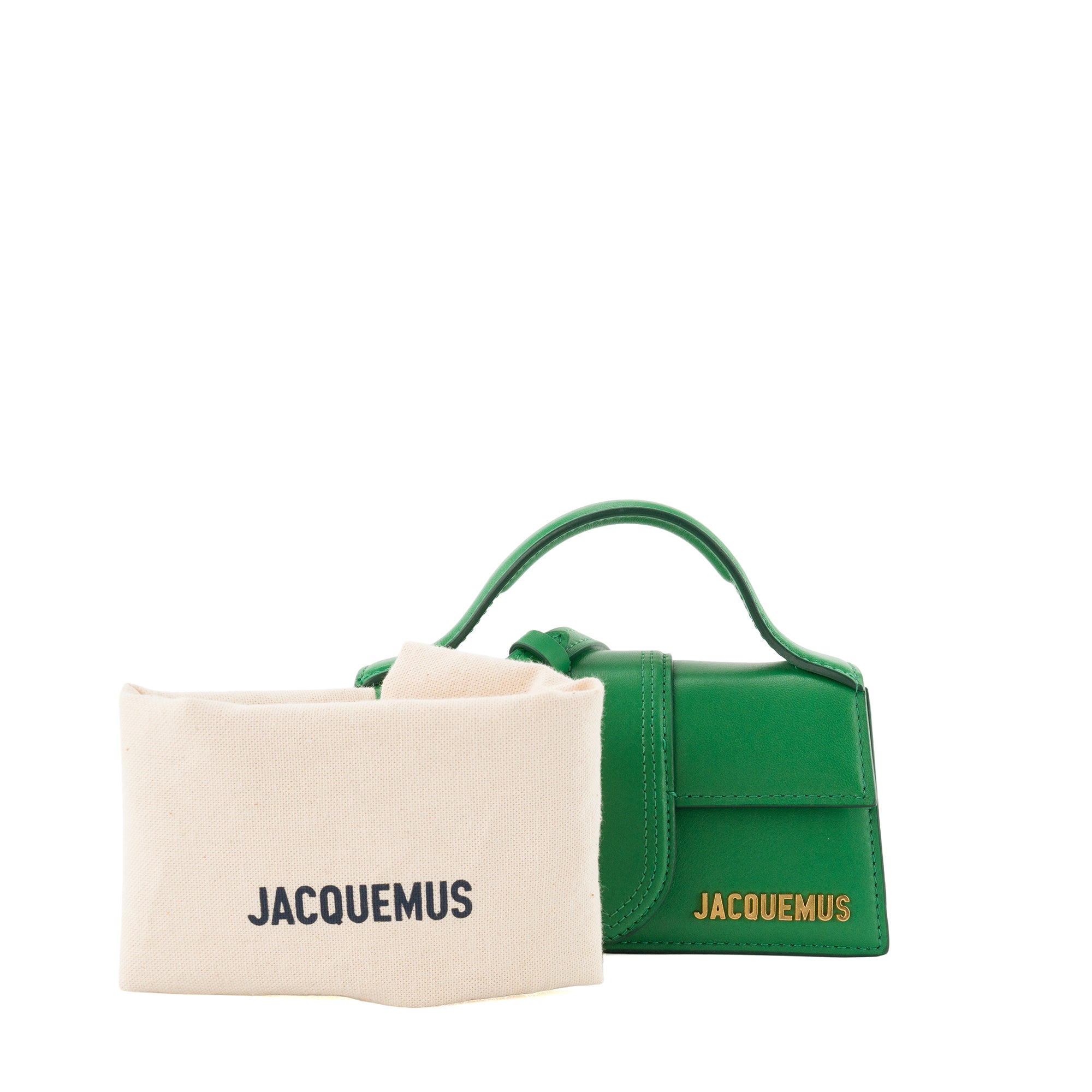 JACQUEMUS - Sac à bandoulière Le Bambino Jacquemus en cuir lisse vert