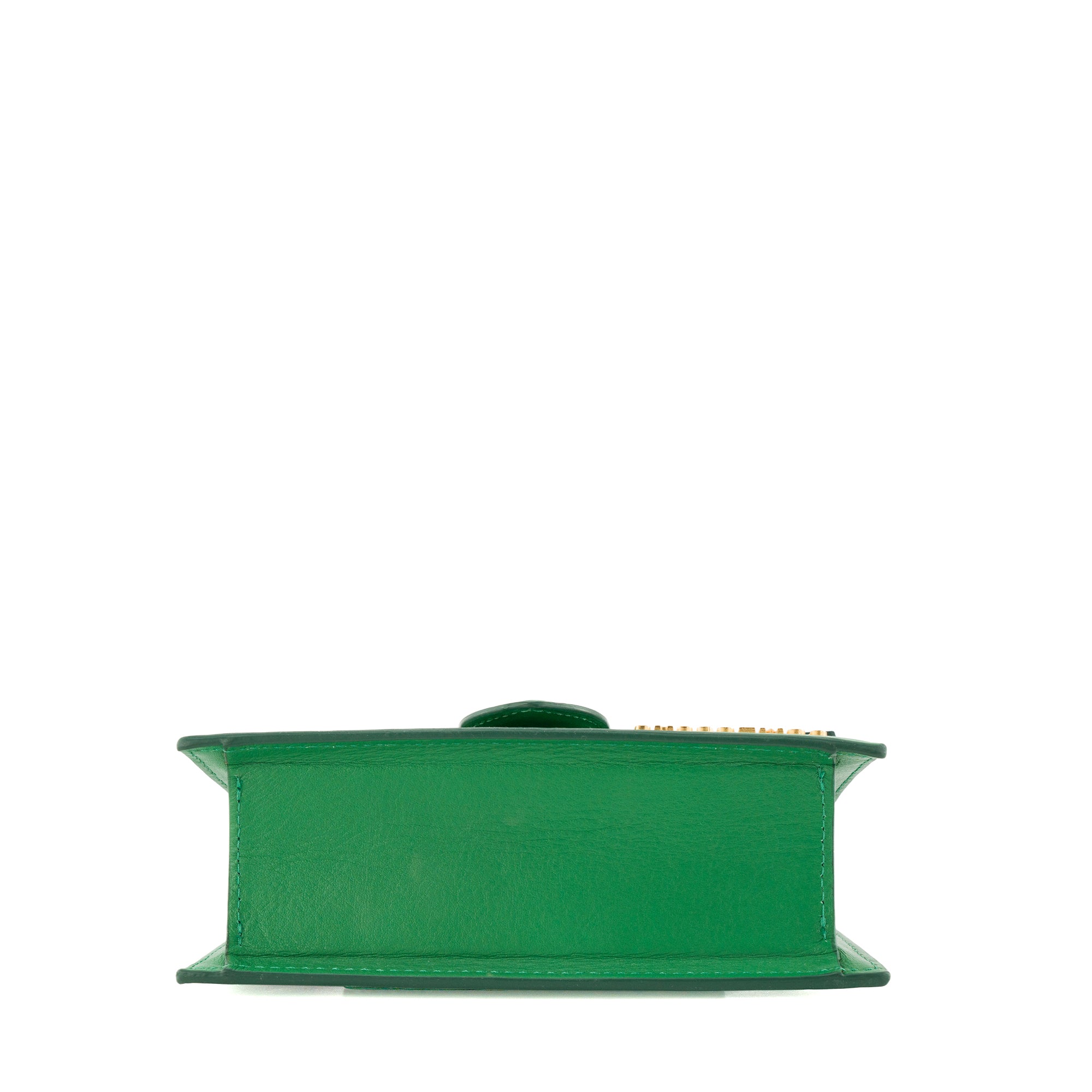 JACQUEMUS - Sac à bandoulière Le Bambino Jacquemus en cuir lisse vert