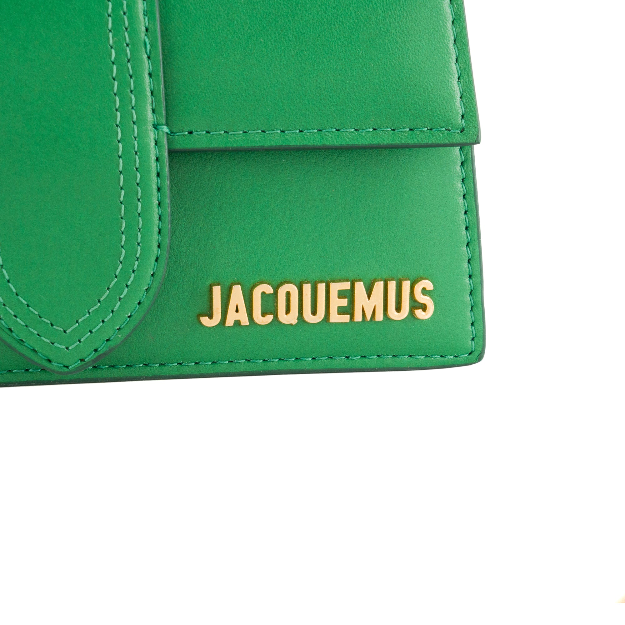 JACQUEMUS - Sac à bandoulière Le Bambino Jacquemus en cuir lisse vert