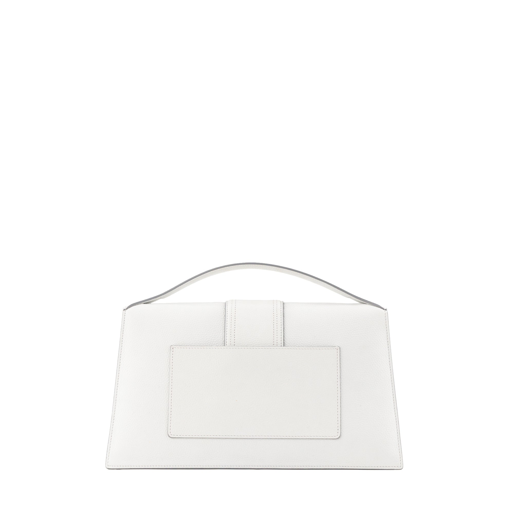 JACQUEMUS - Sac à bandoulière Le Bambinou Jacquemus en cuir grainé gris clair