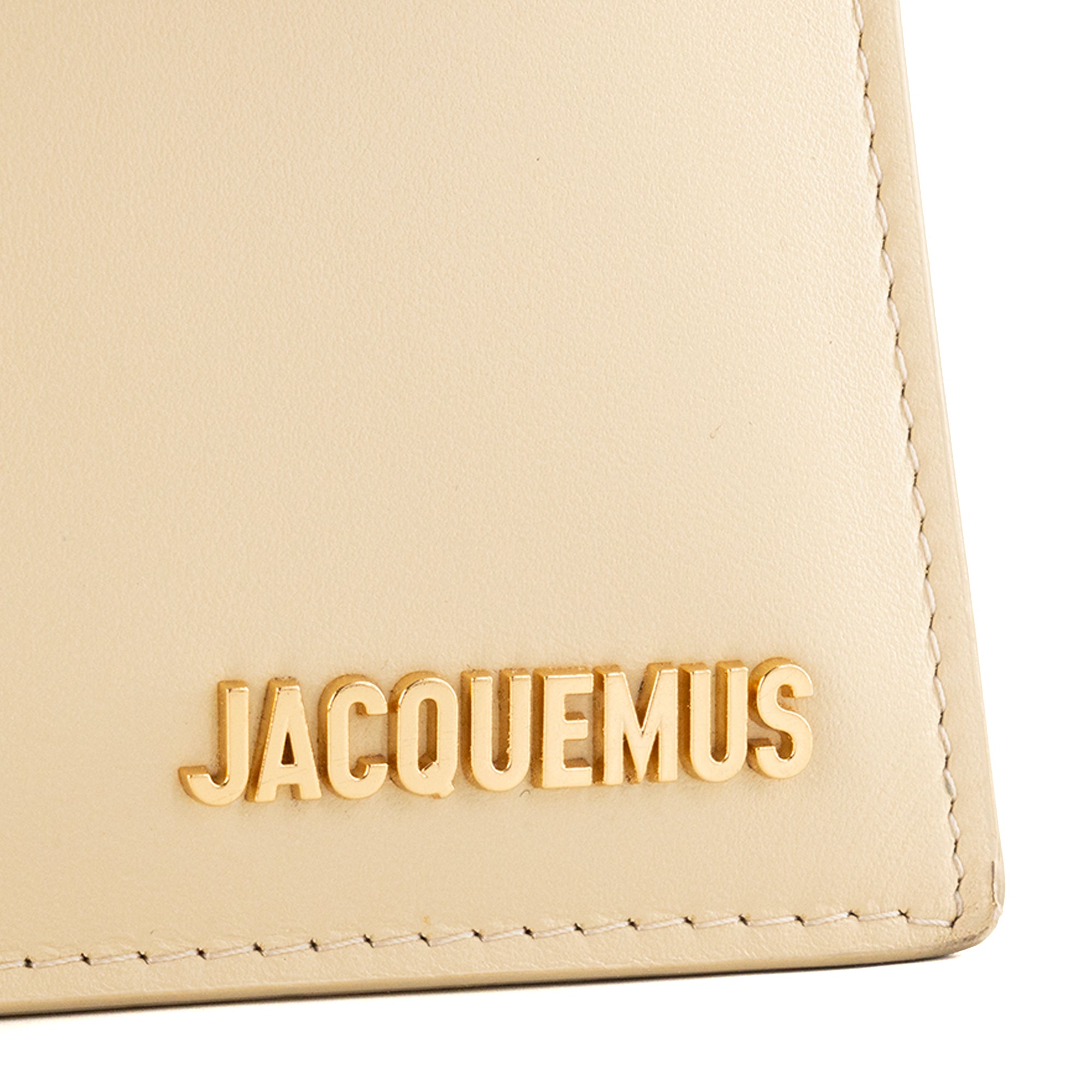 JACQUEMUS - Sac à bandoulière Le Bambinou Jacquemus en cuir lisse jaune