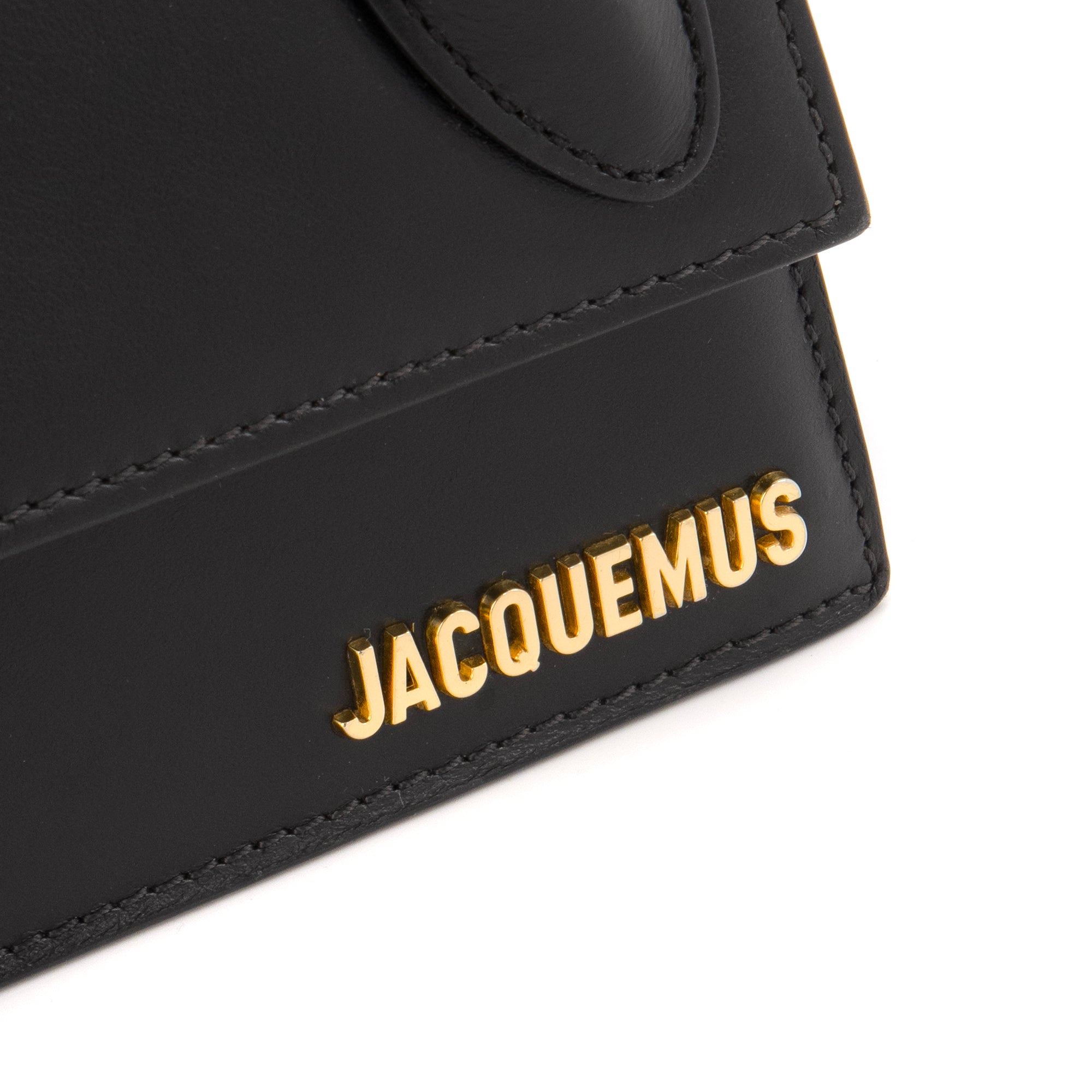 JACQUEMUS - Sac à bandoulière Le Chiquito Long Jacquemus en cuir noir