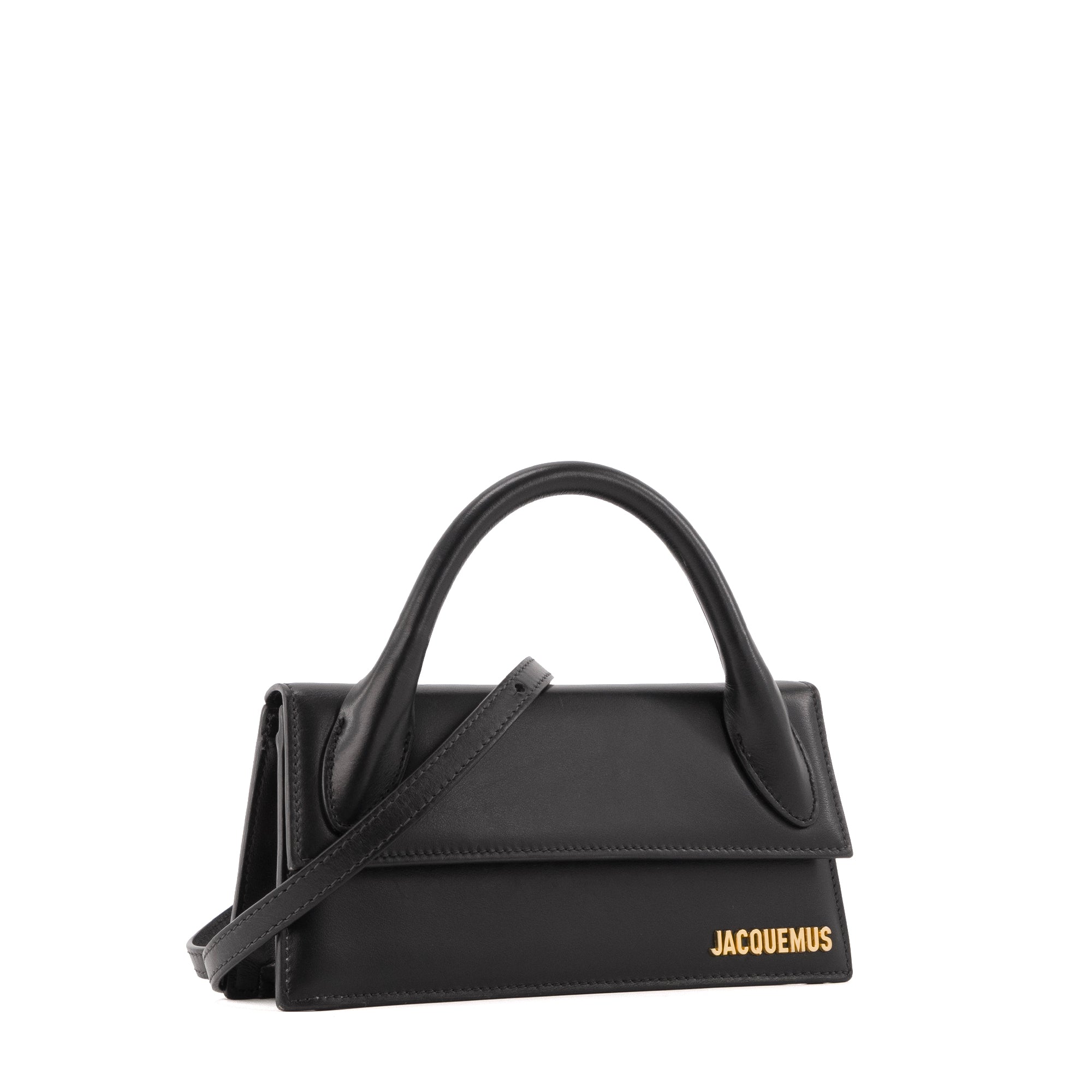 JACQUEMUS - Sac à bandoulière Le Chiquito Long Jacquemus en cuir noir
