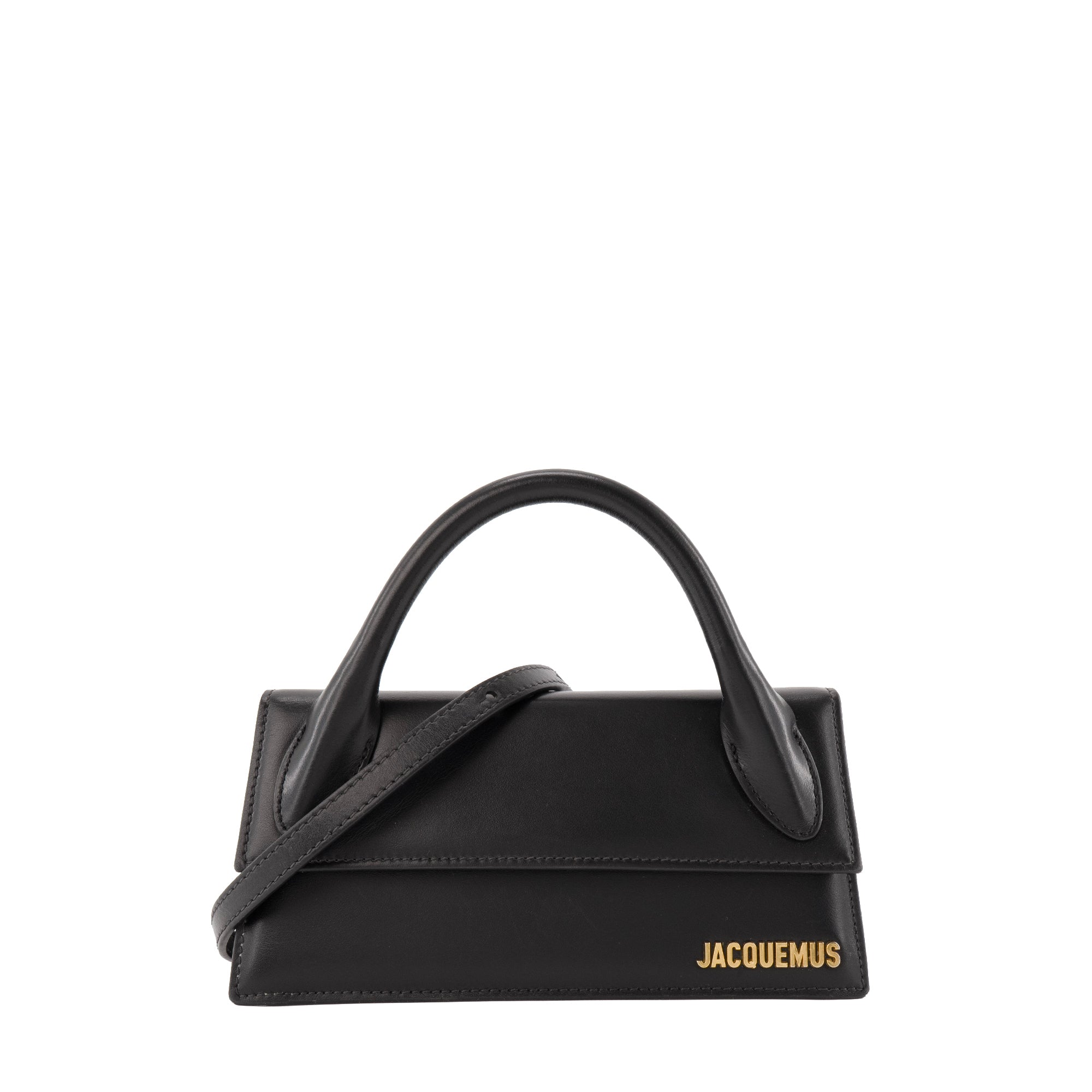 JACQUEMUS - Sac à bandoulière Le Chiquito Long Jacquemus en cuir noir