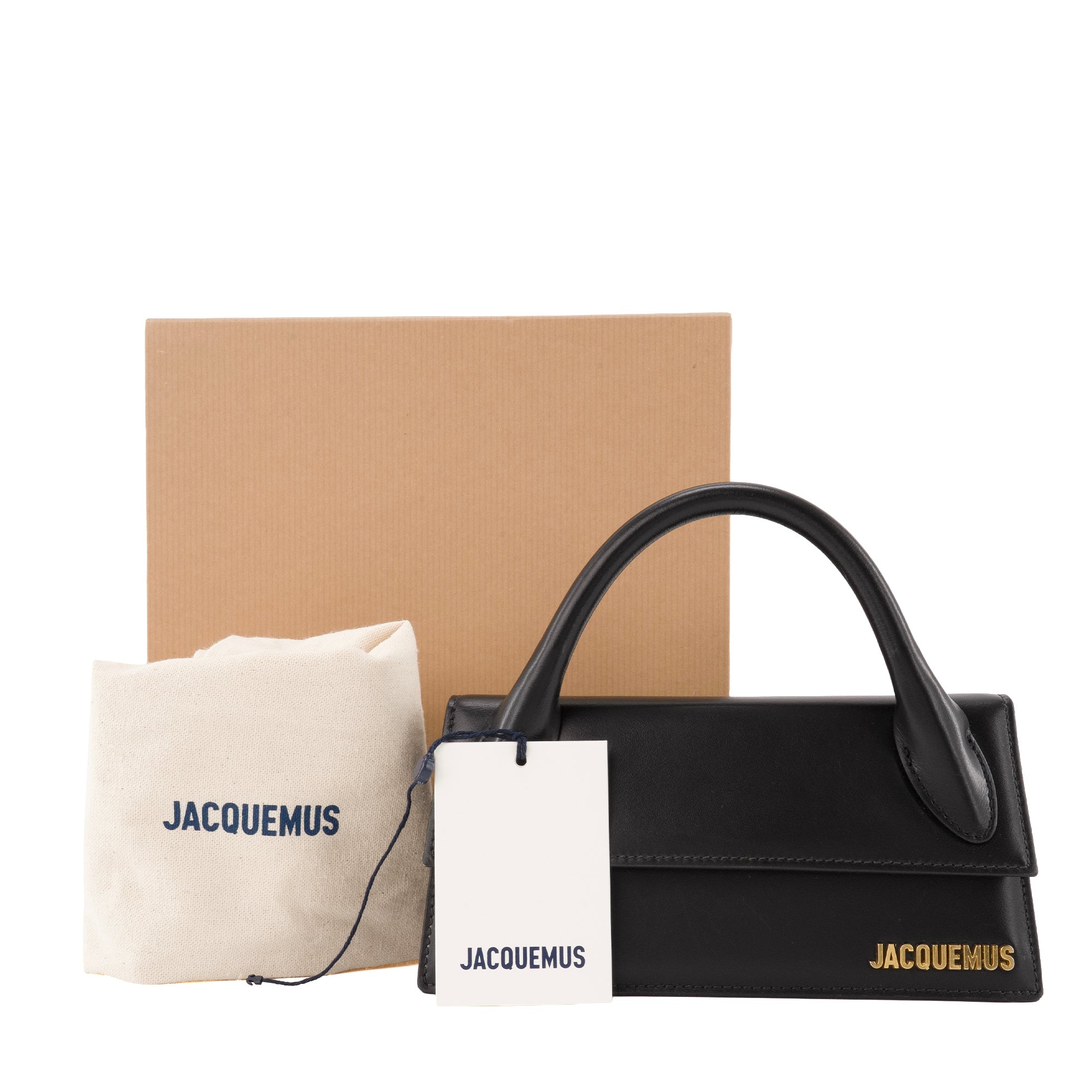 JACQUEMUS - Sac à bandoulière Le Chiquito Long Jacquemus en cuir noir