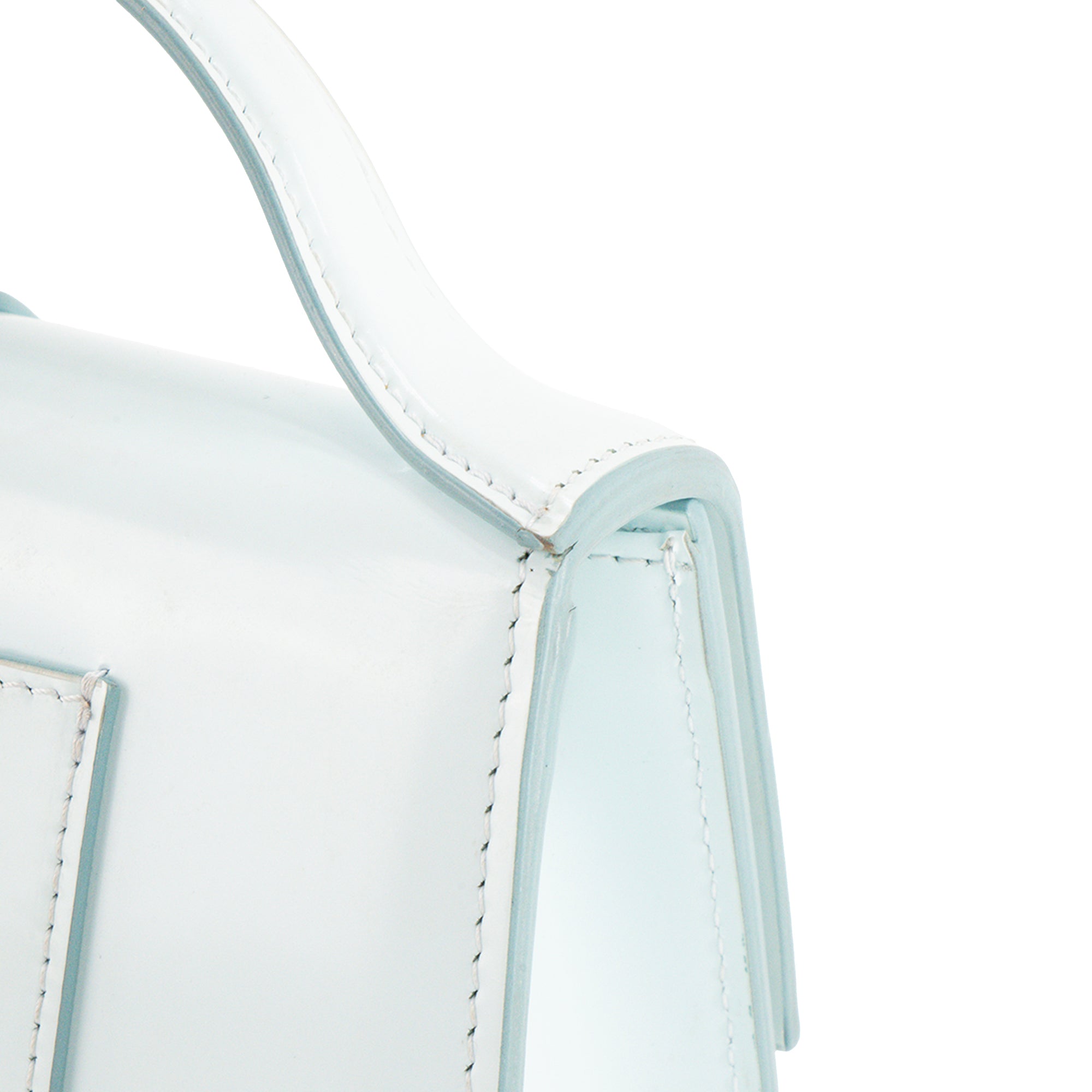 JACQUEMUS - Sac à bandoulière Le Grand Bambino Jacquemus en cuir lisse bleu