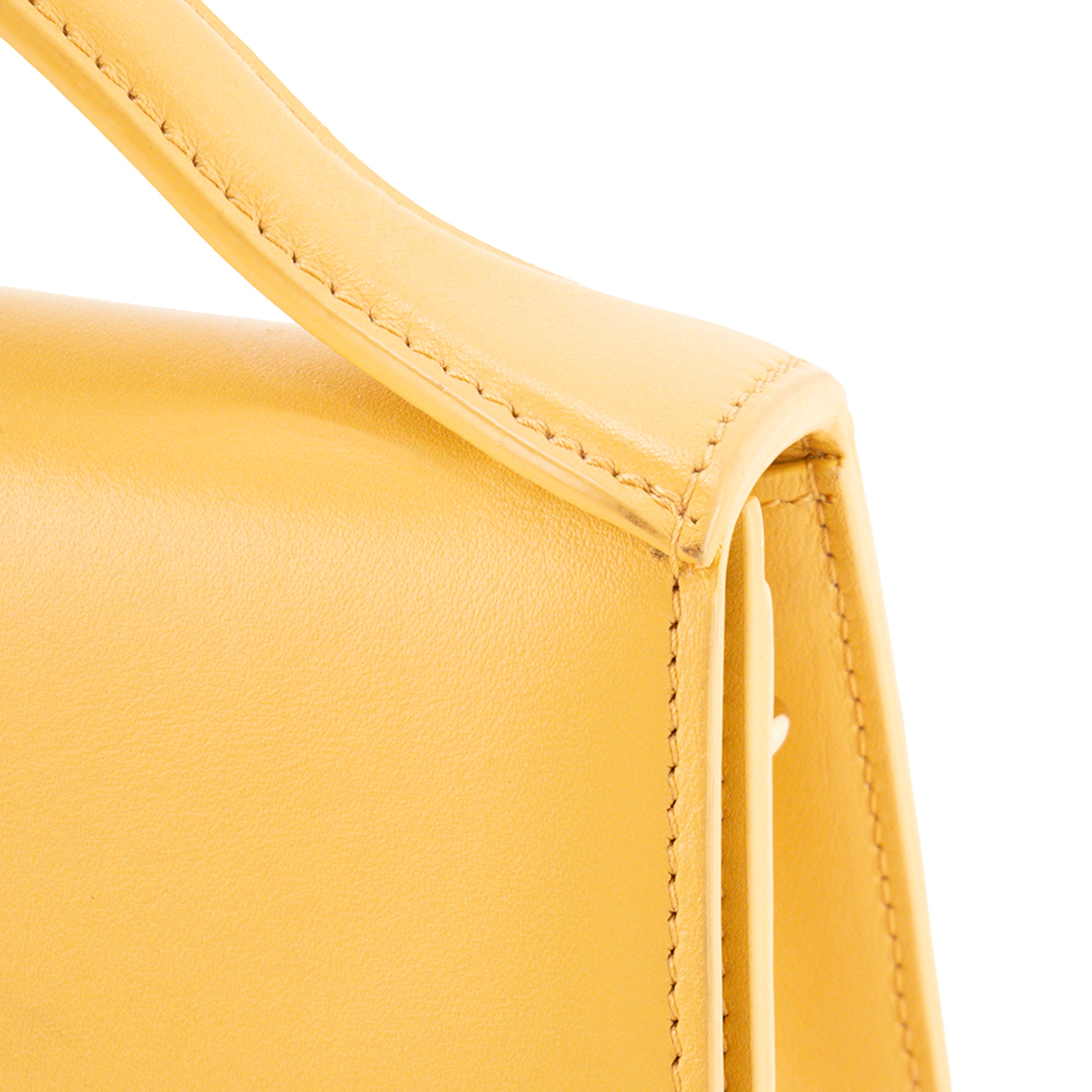 JACQUEMUS - Sac à bandoulière Le Grand Bambino Jacquemus en cuir lisse jaune