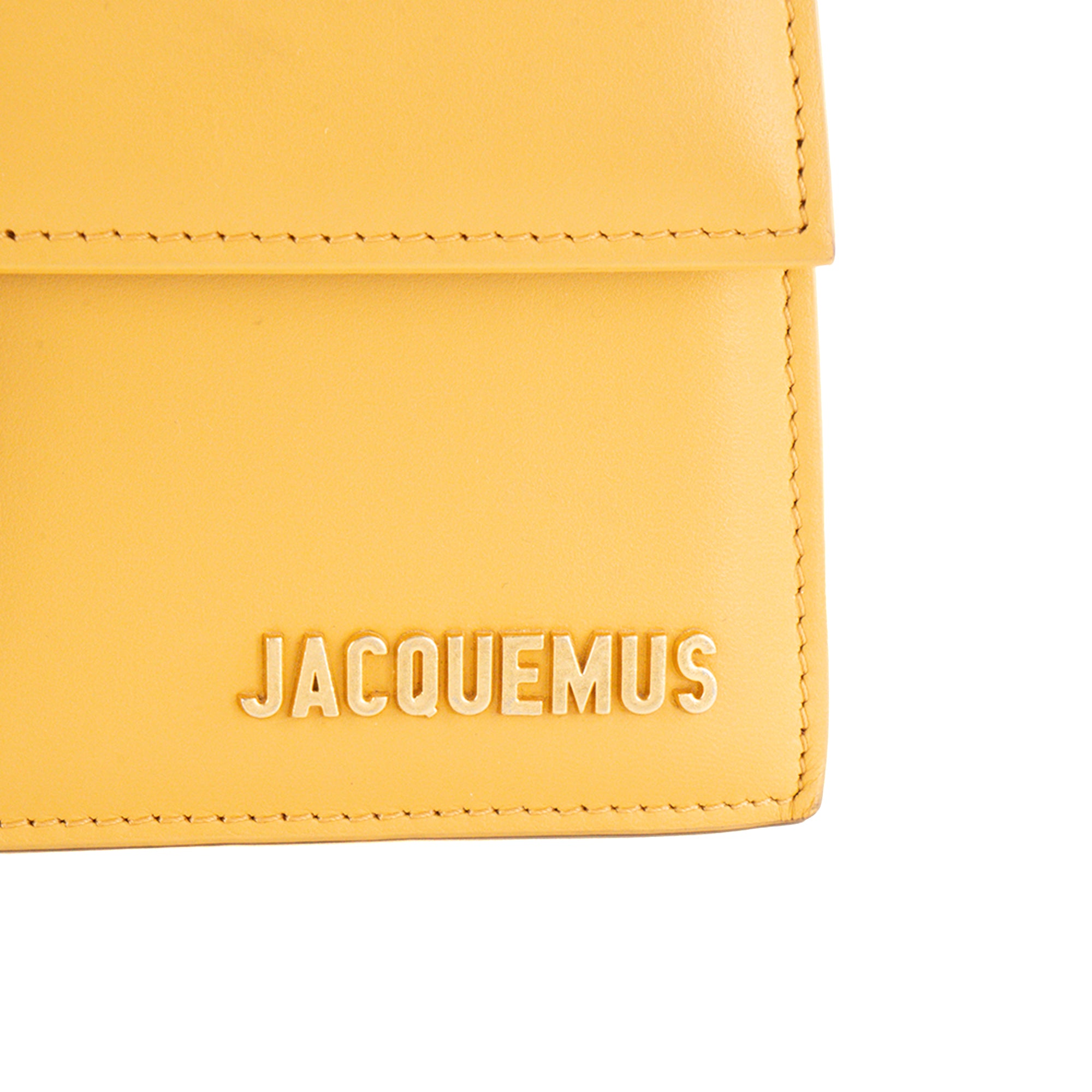 JACQUEMUS - Sac à bandoulière Le Grand Bambino Jacquemus en cuir lisse jaune