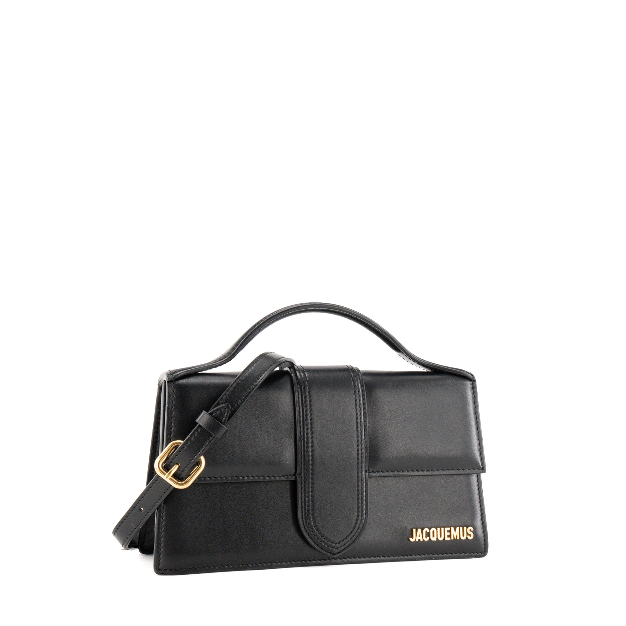 JACQUEMUS - Sac à bandoulière Le Grand Bambino Jacquemus en cuir lisse noir