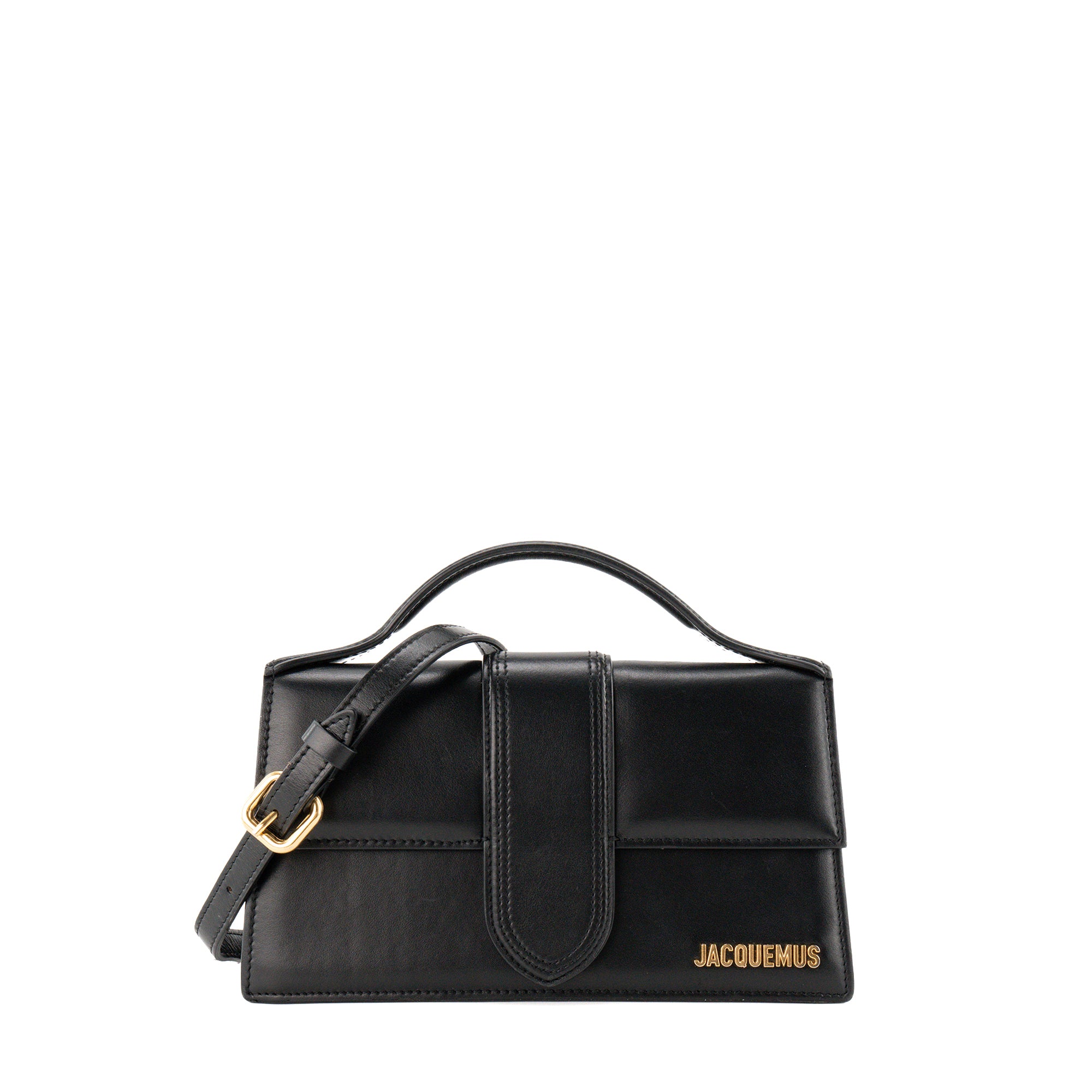JACQUEMUS - Sac à bandoulière Le Grand Bambino Jacquemus en cuir lisse noir