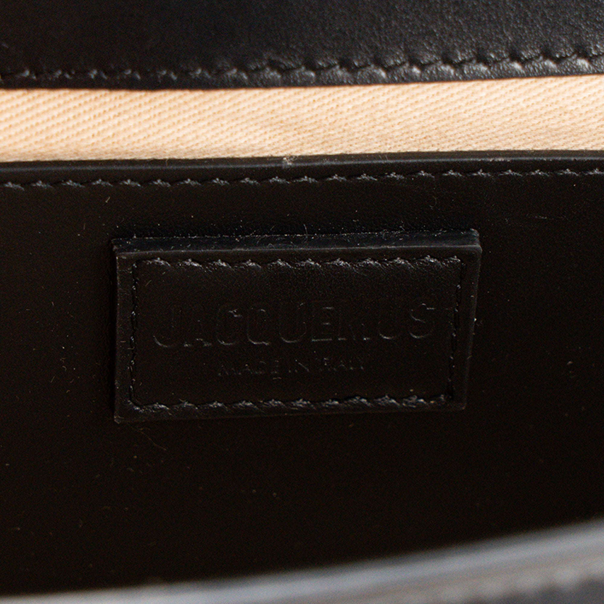 JACQUEMUS - Sac à bandoulière Le Grand Bambino Jacquemus en cuir lisse noir