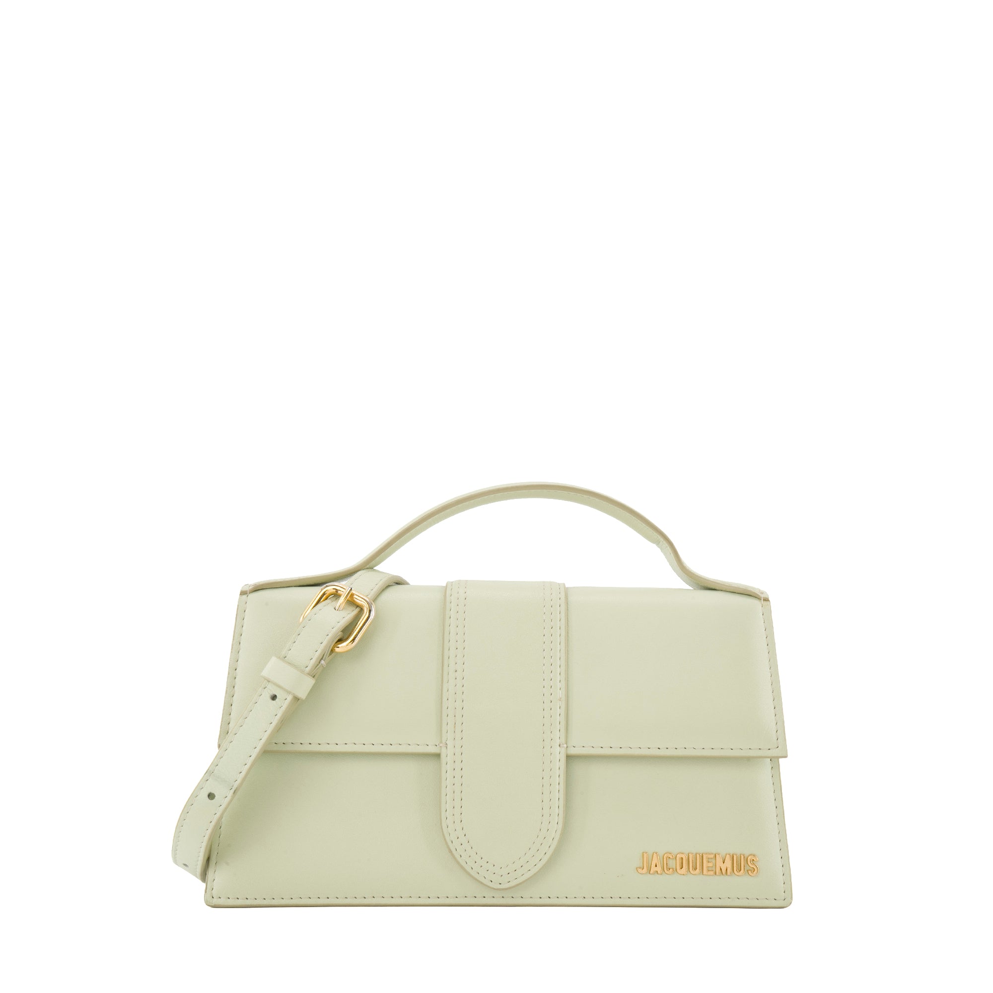 JACQUEMUS - Sac à bandoulière Le Grand Bambino Jacquemus en cuir vert