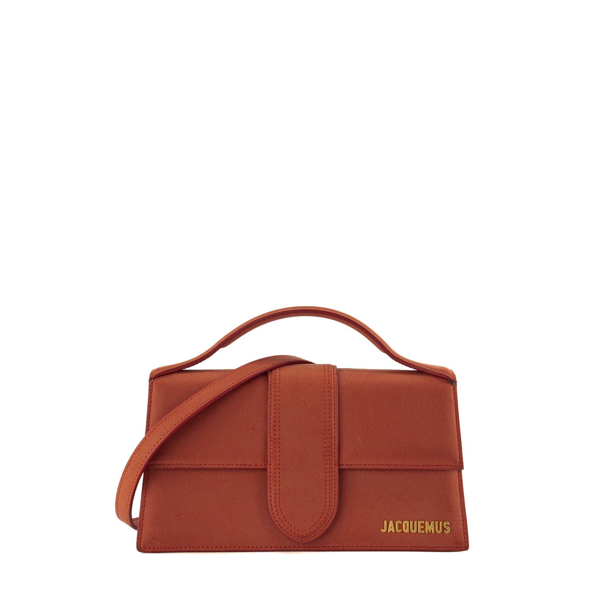 JACQUEMUS - Sac à bandoulière Le Grand Bambino Jacquemus en nubuck bordeaux