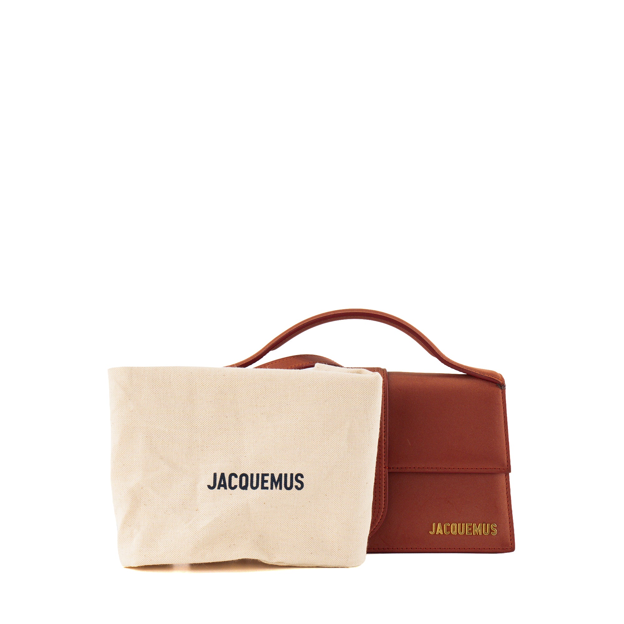 JACQUEMUS - Sac à bandoulière Le Grand Bambino Jacquemus en nubuck bordeaux