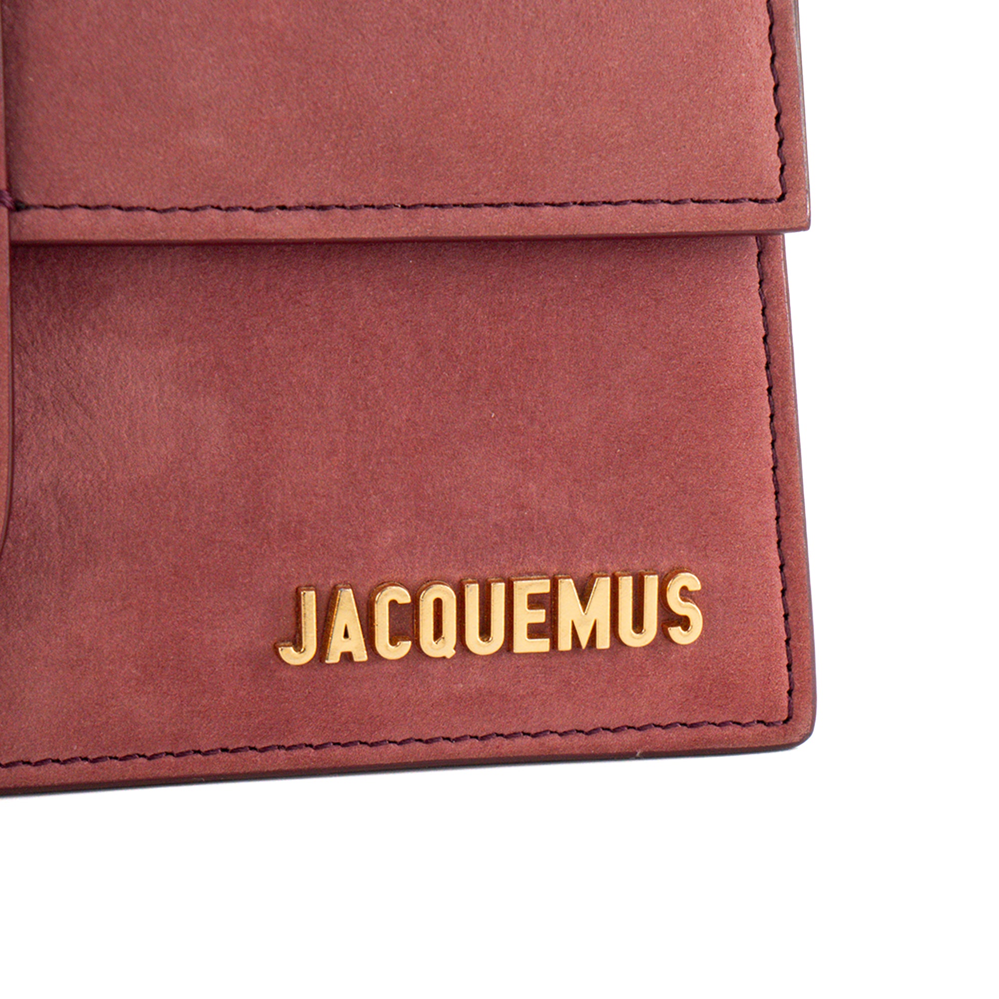 JACQUEMUS - Sac à bandoulière Le Grand Bambino Jacquemus en nubuck bordeaux