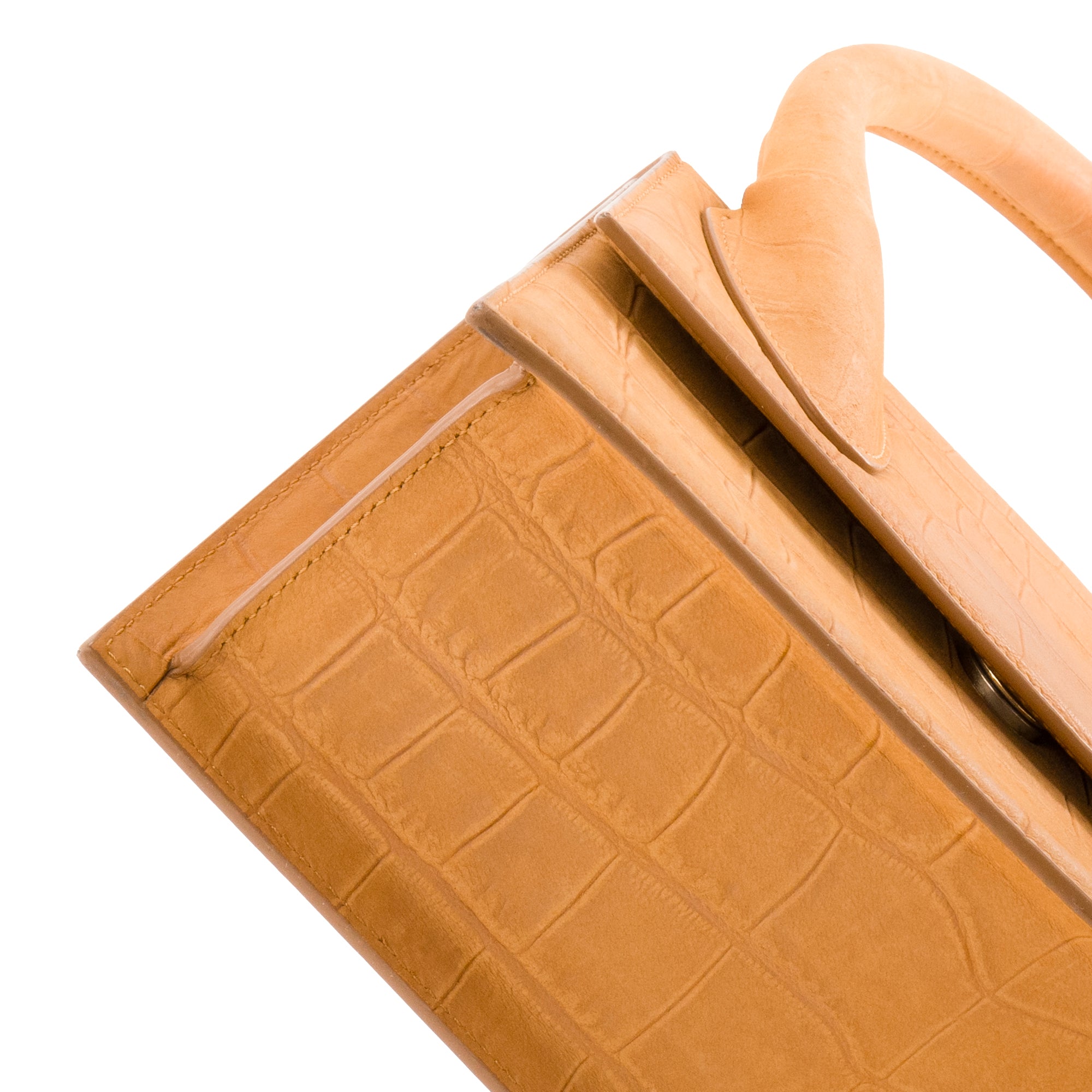 JACQUEMUS - Sac à bandoulière Le Grand Chiquito Jacquemus en cuir embossé croco marron