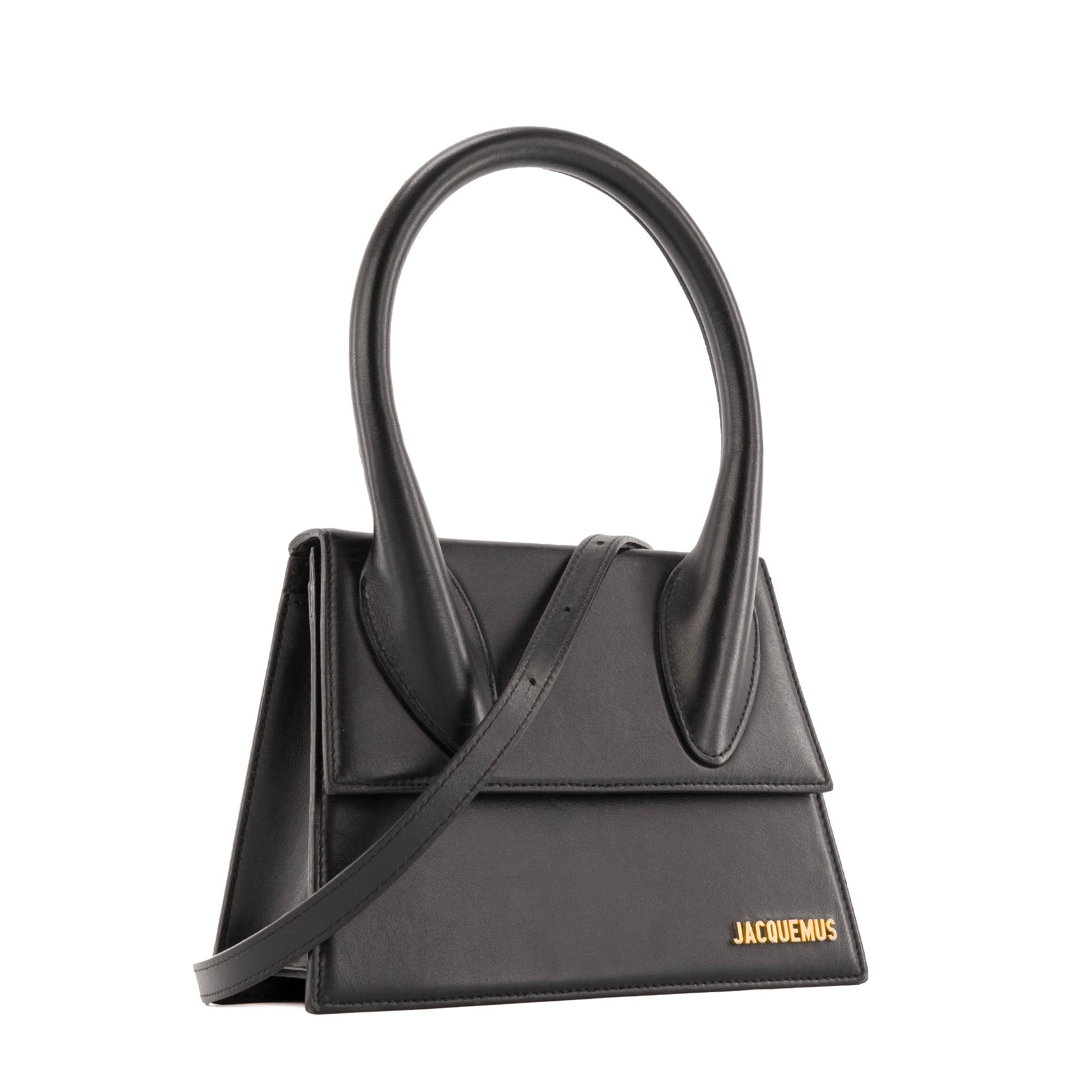 JACQUEMUS - Sac à bandoulière Le Grand Chiquito Jacquemus en cuir lisse noir