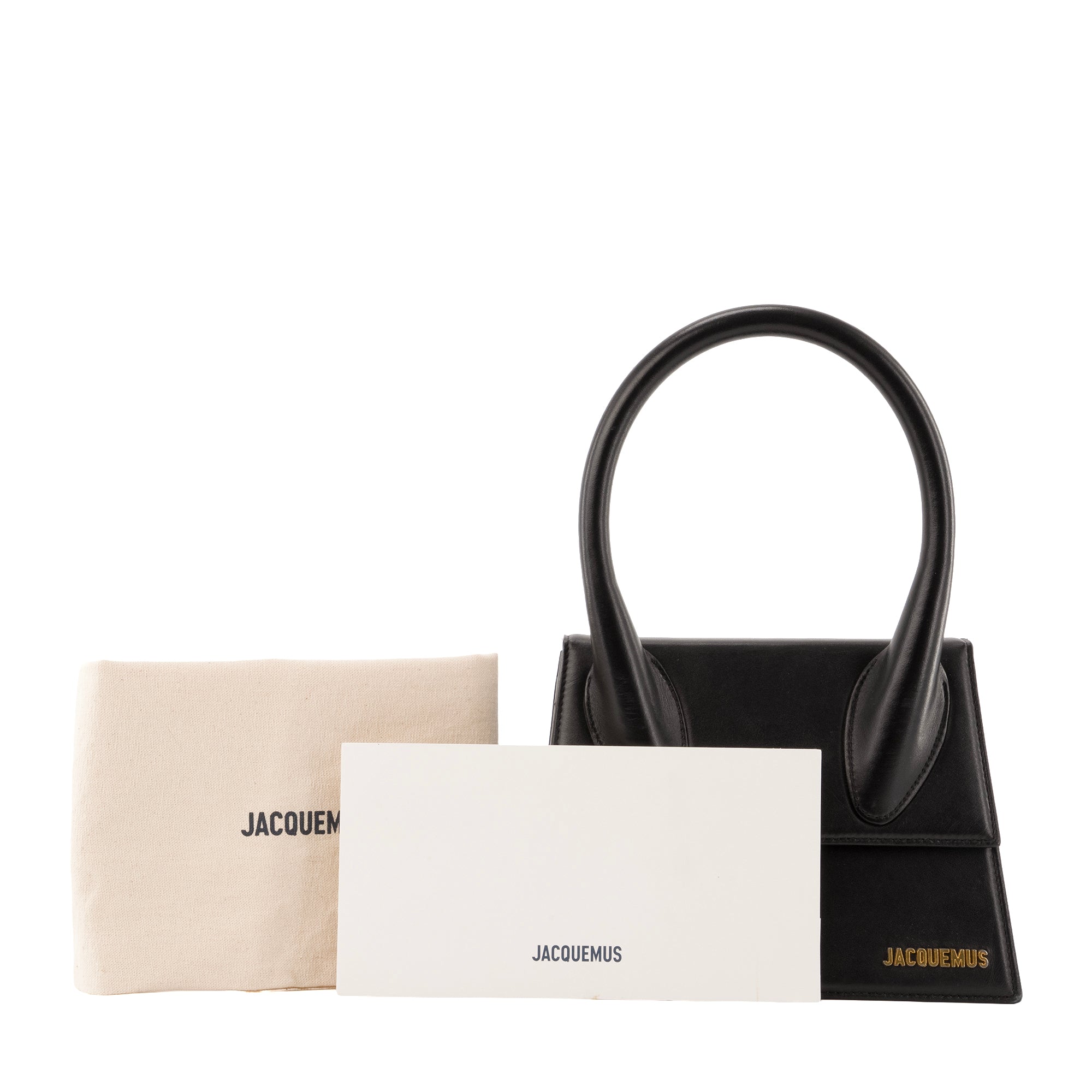 JACQUEMUS - Sac à bandoulière Le Grand Chiquito Jacquemus en cuir lisse noir