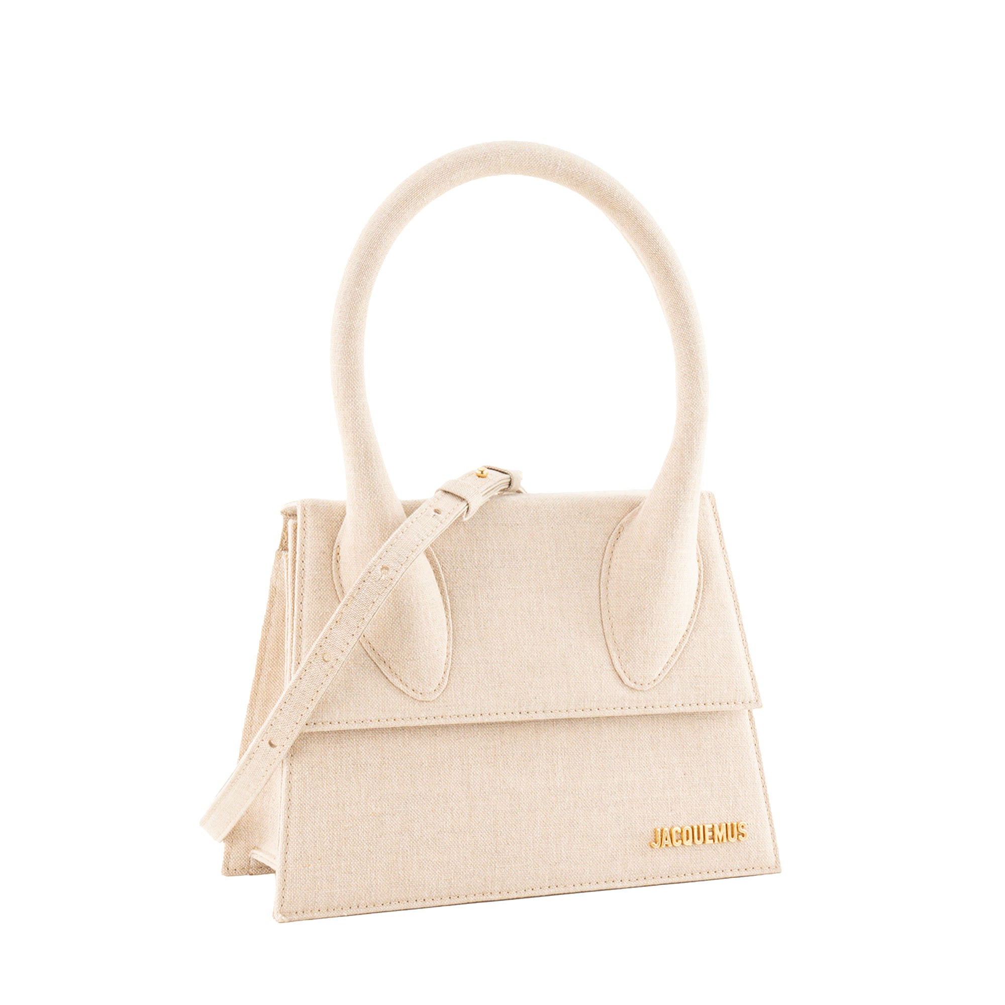 JACQUEMUS - Sac à bandoulière Le Grand Chiquito Jacquemus en lin beige