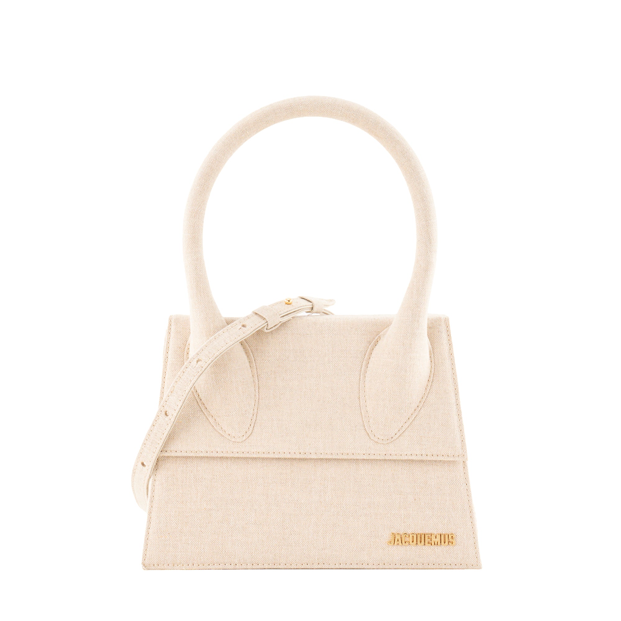 JACQUEMUS - Sac à bandoulière Le Grand Chiquito Jacquemus en lin beige