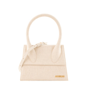 JACQUEMUS - Sac à bandoulière Le Grand Chiquito Jacquemus en lin beige