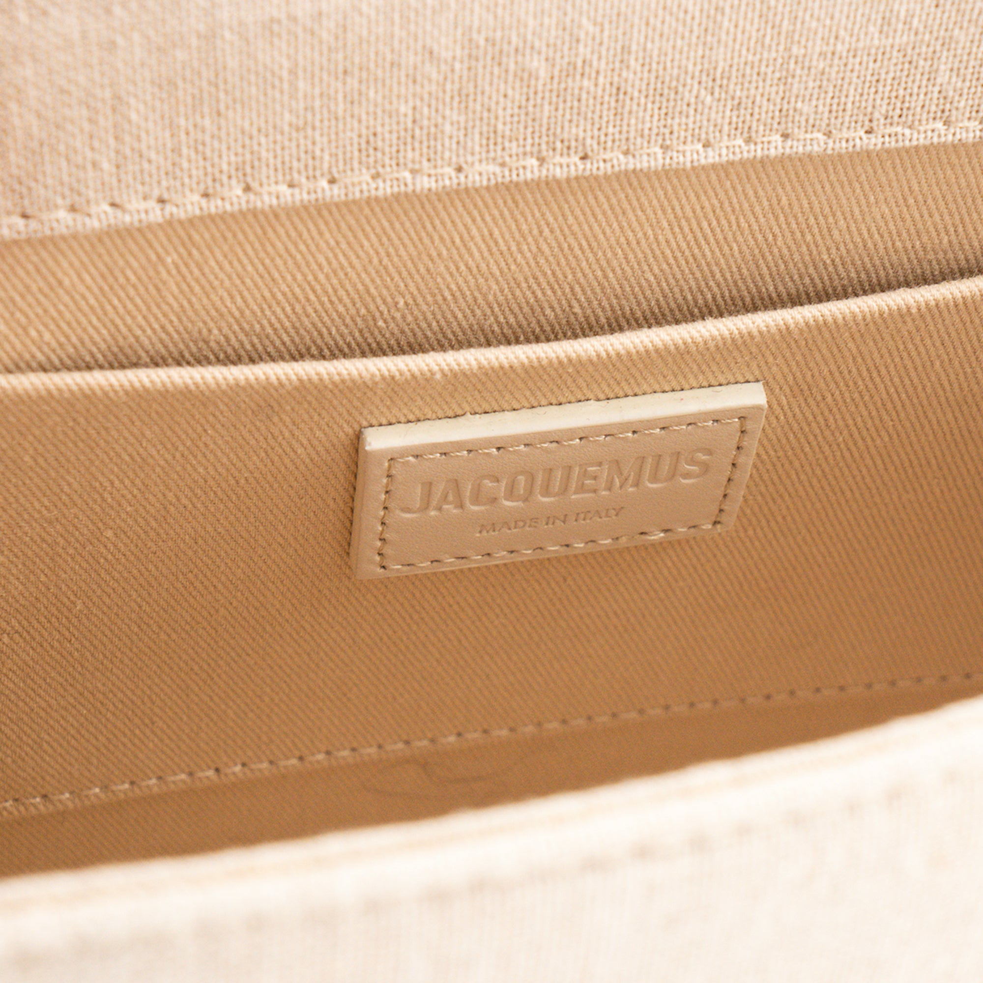 JACQUEMUS - Sac à bandoulière Le Grand Chiquito Jacquemus en lin beige
