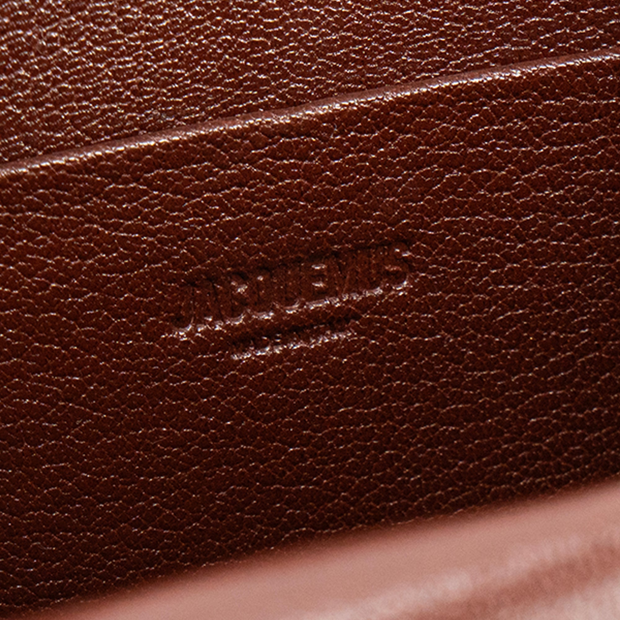 JACQUEMUS - Sac à bandoulière Le petit Valérie Jacquemus en cuir grainé marron