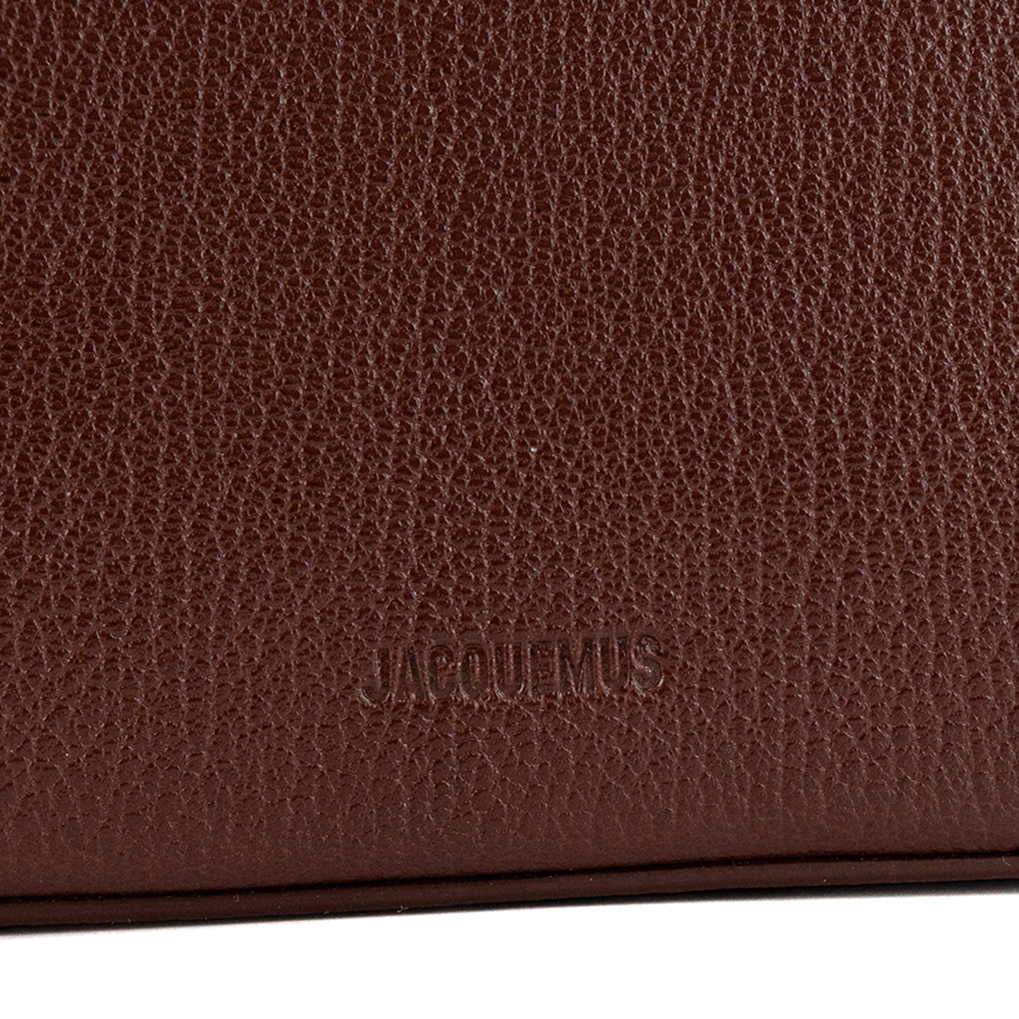 JACQUEMUS - Sac à bandoulière Le petit Valérie Jacquemus en cuir grainé marron