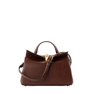 JACQUEMUS - Sac à bandoulière Le petit Valérie Jacquemus en cuir grainé marron