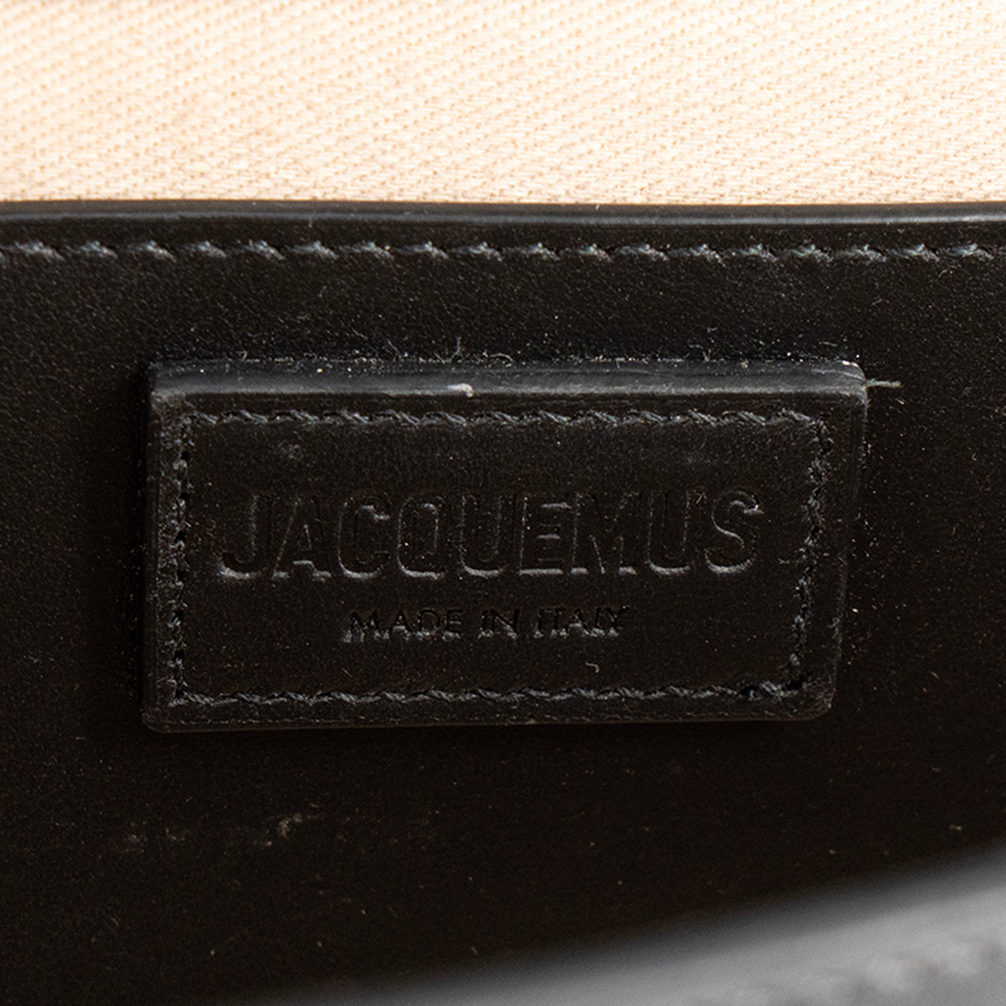 JACQUEMUS - Sac à épaule Bambino Long Jacquemus en cuir noir