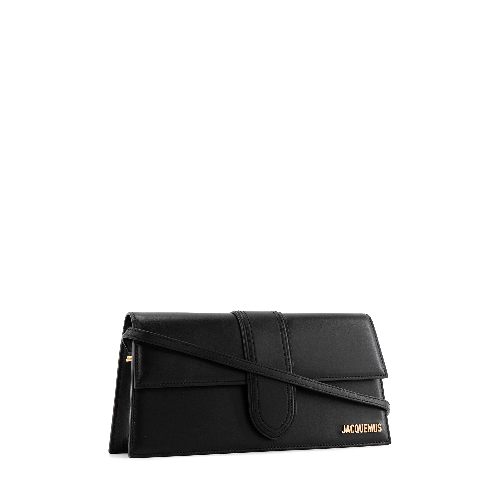 JACQUEMUS - Sac à épaule Bambino Long Jacquemus en cuir noir