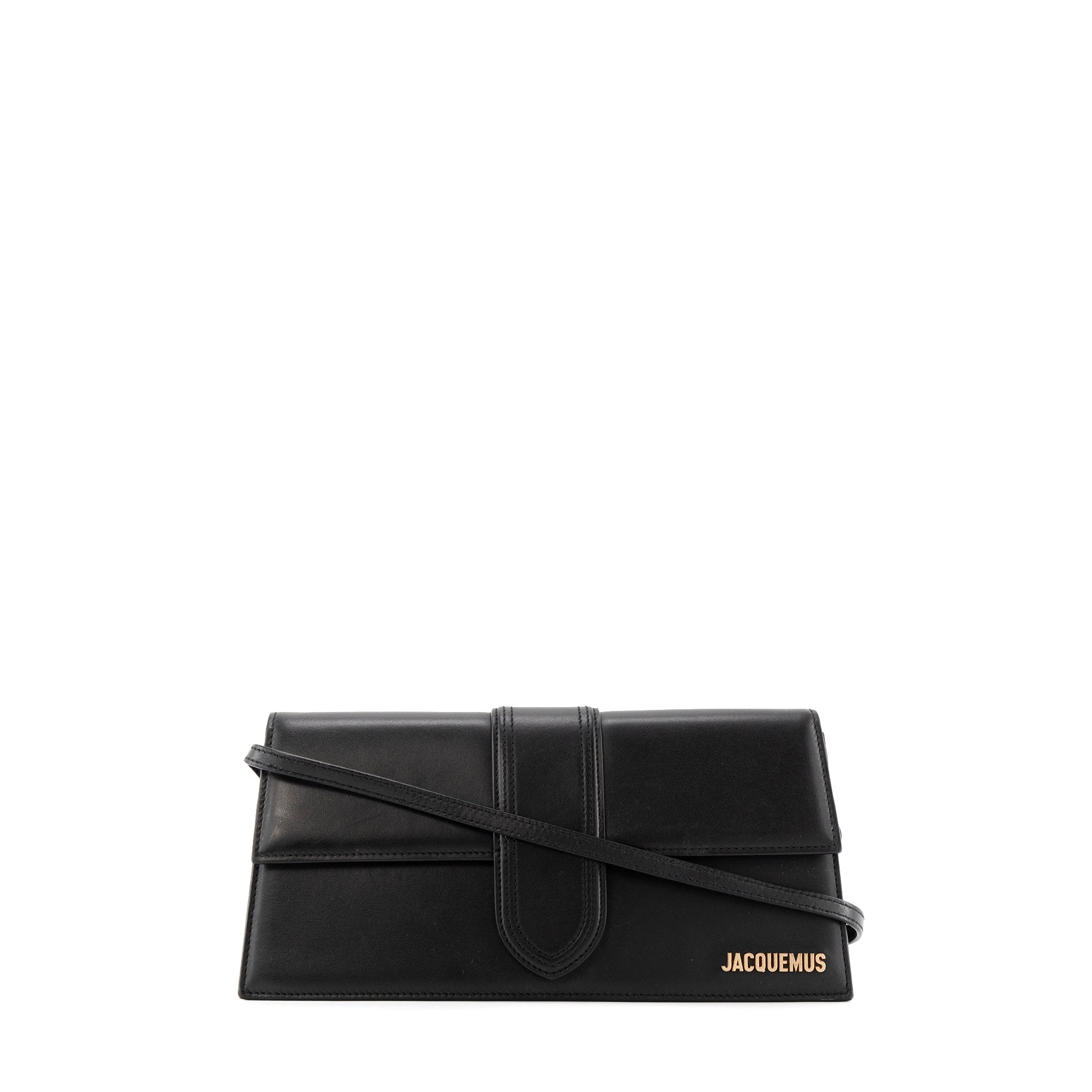 JACQUEMUS - Sac à épaule Bambino Long Jacquemus en cuir noir