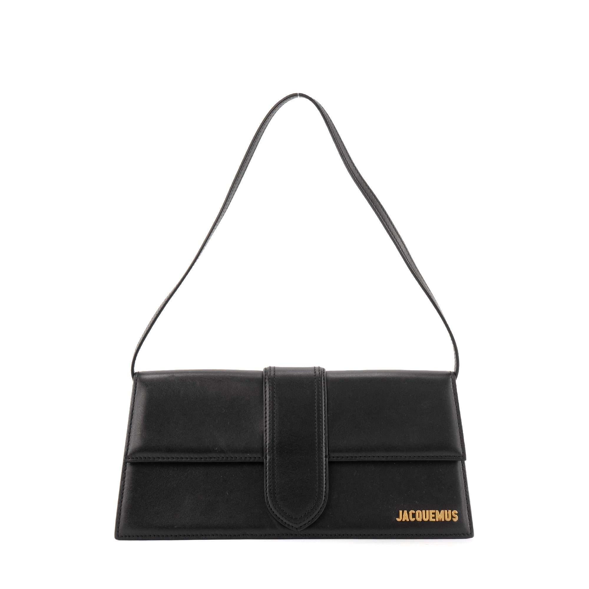 JACQUEMUS - Sac à épaule Bambino Long Jacquemus en cuir noir