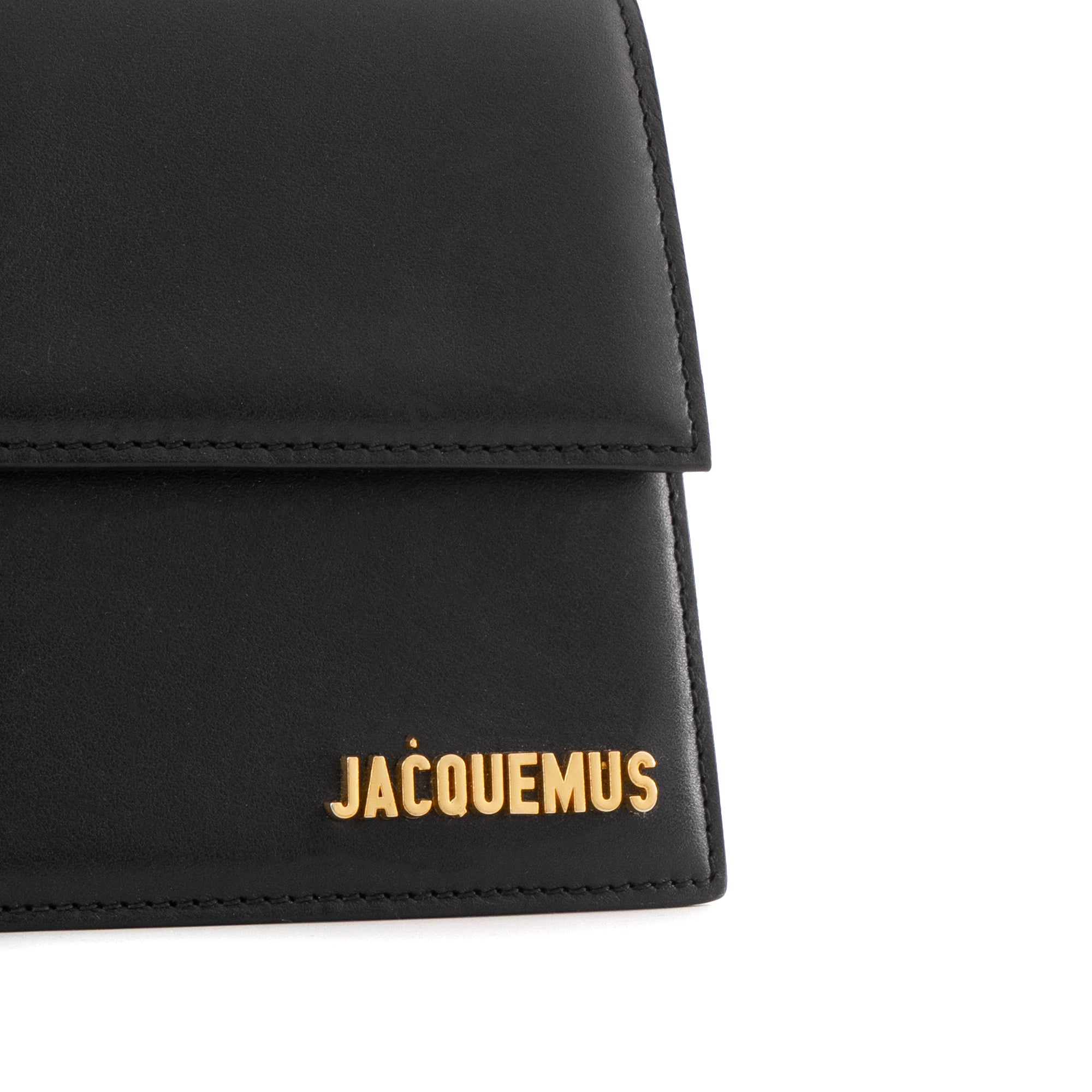 JACQUEMUS - Sac à épaule Bambino Long Jacquemus en cuir noir