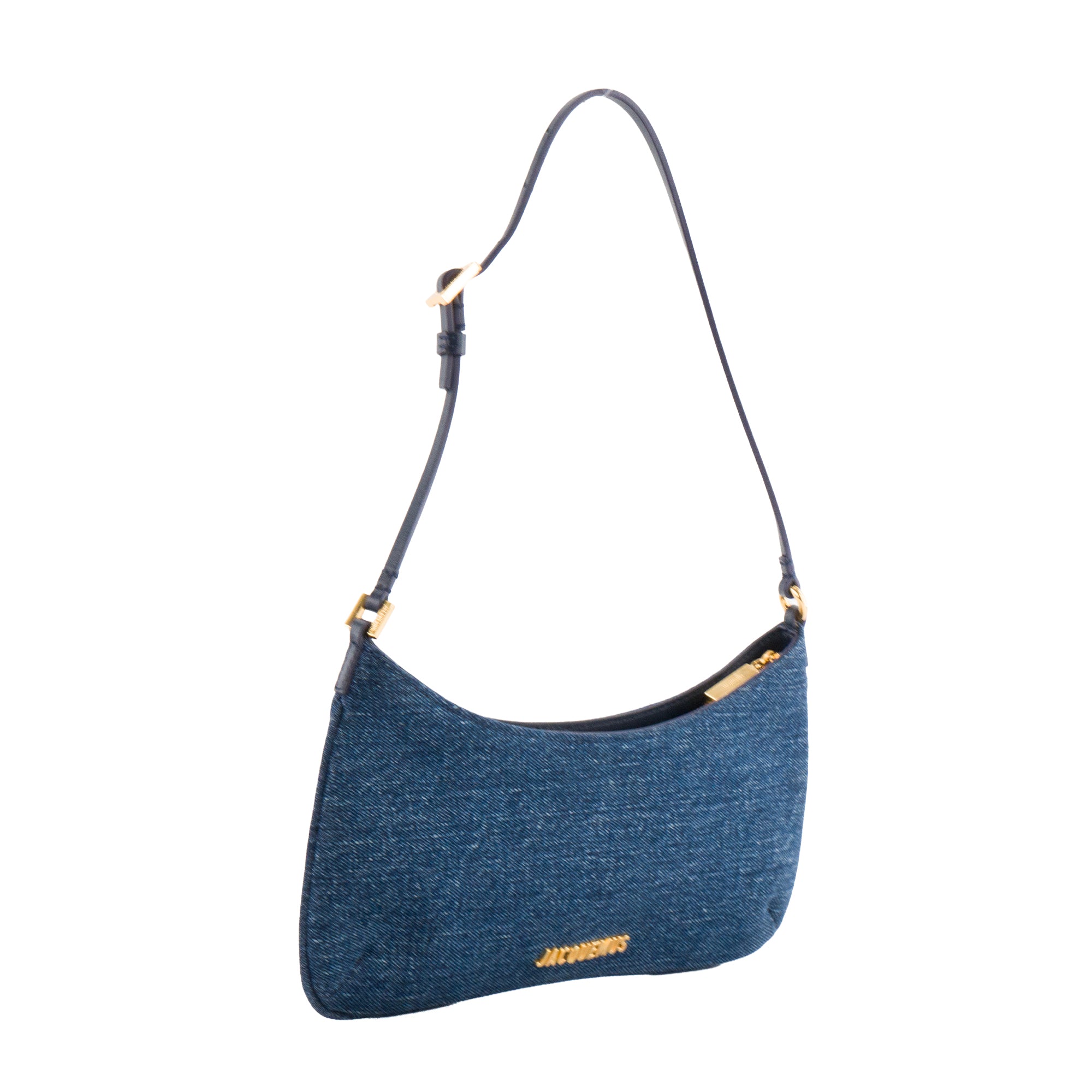 JACQUEMUS - Sac à épaule Le Bisou Jacquemus en denim bleu marine