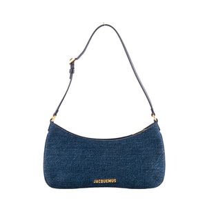 JACQUEMUS - Sac à épaule Le Bisou Jacquemus en denim bleu marine